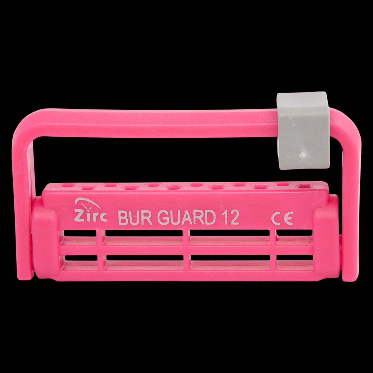 Zirc Steri-Bur Guard, 12-Hole, Neon Pink, 50Z406S