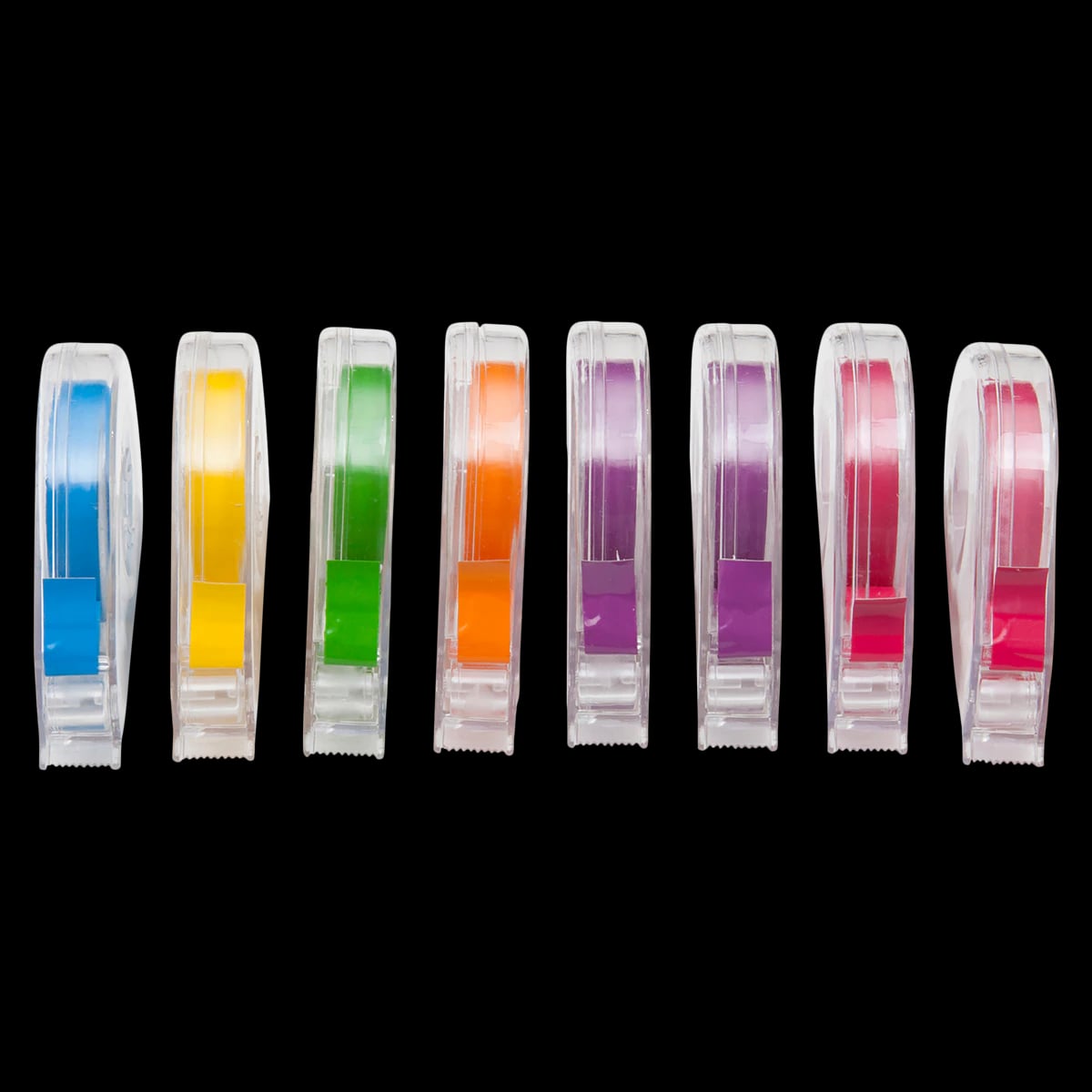 Zirc E-Z ID Tape System, Vibrant Assorted Colors, 8 Rolls of 3 ft Tape with Dispenser Rack, 70Z310
