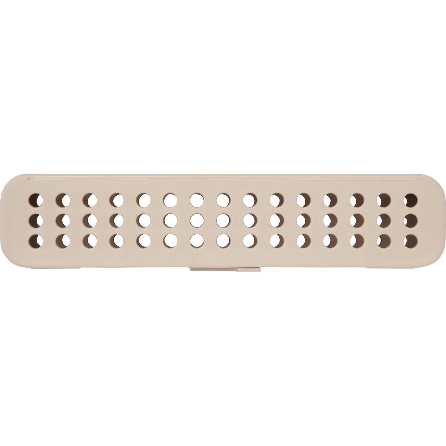 Zirc Steri-Container Compact Cassette, Beige, 7-1/8" x 1-1/2" x 1-1/2", Holds 8-12 Instruments, 50Z905-G