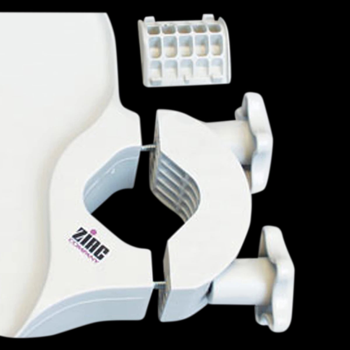 Zirc E-Z Access Shelf Adapter, White, for Posts 1-3/8" to 2-3/4", 20Z422A