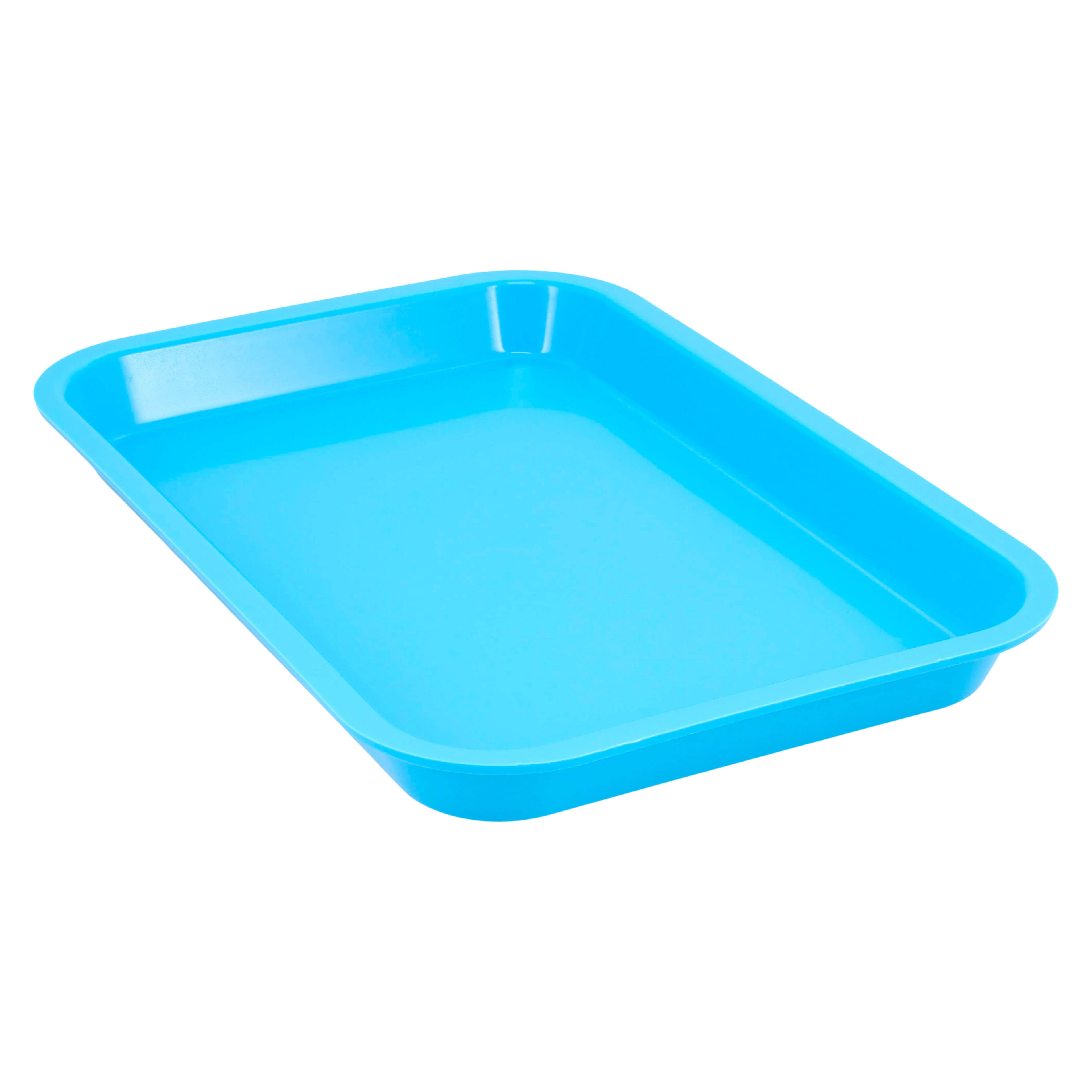 Zirc Mini Flat Setup Tray, Neon Blue, 9-3/8" x 6-3/8" x 7/8", 1/Pk, 20Z101N