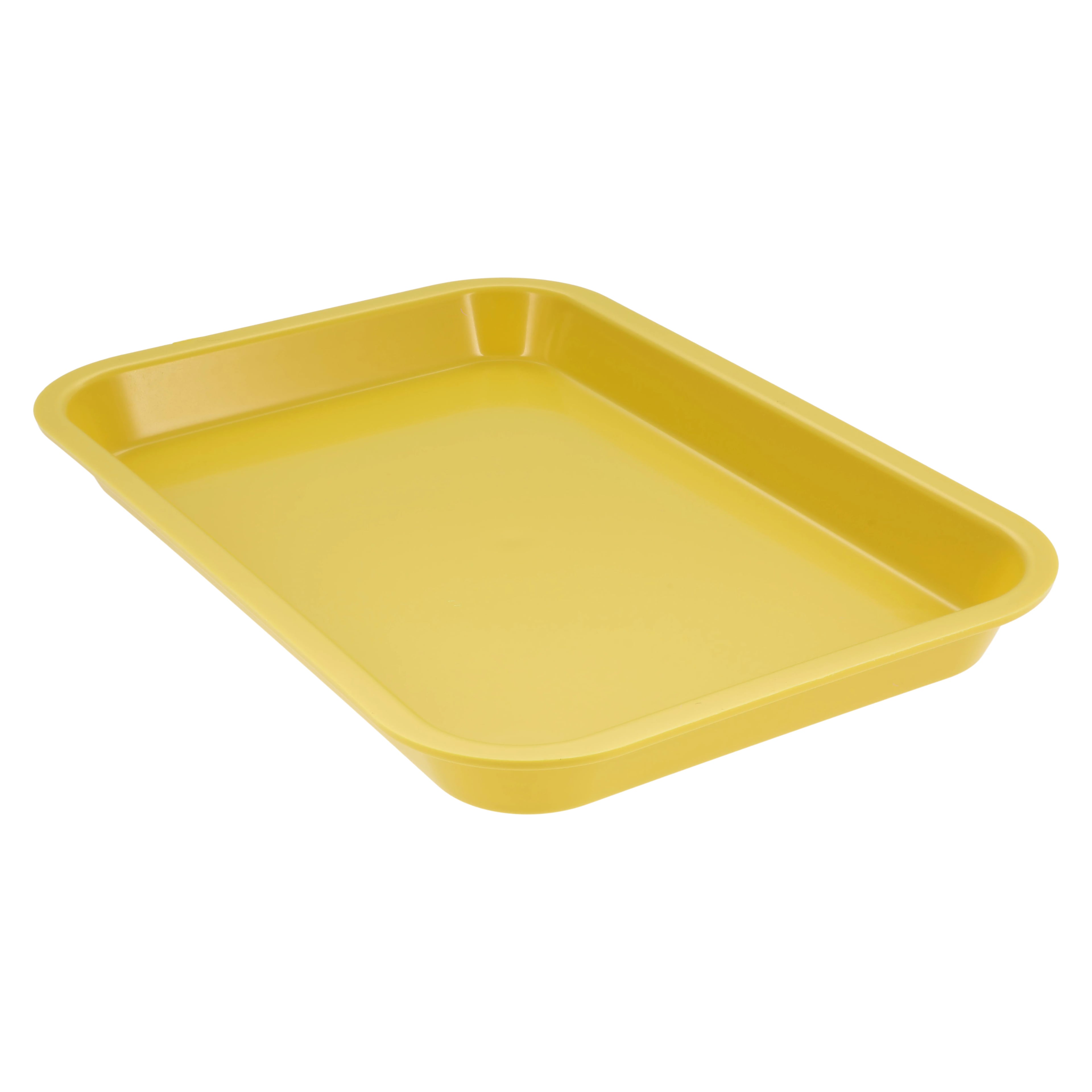Zirc Mini Flat Set-Up Tray, Neon Yellow, 9-3/8" x 6-3/8" x 7/8", 1/Pk, 20Z101O