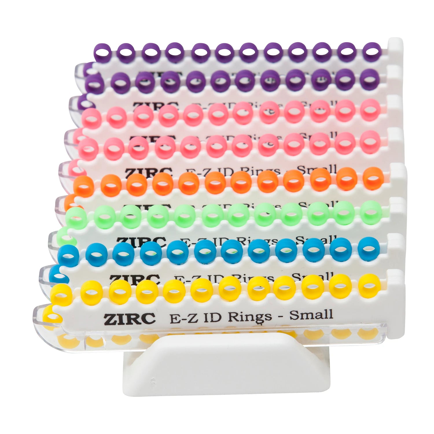 Zirc E-Z ID Instrument Rings, Small 1/8" Assorted Neon, 200/Pk, 70Z110