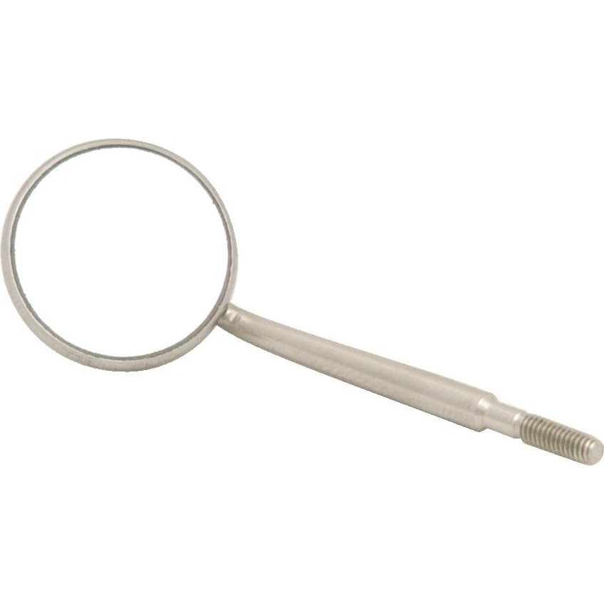 Crystal HD Stainless-Steel Mouth Mirror Head, Cone Socket, #5 (24mm), 12/Pk, 50R381