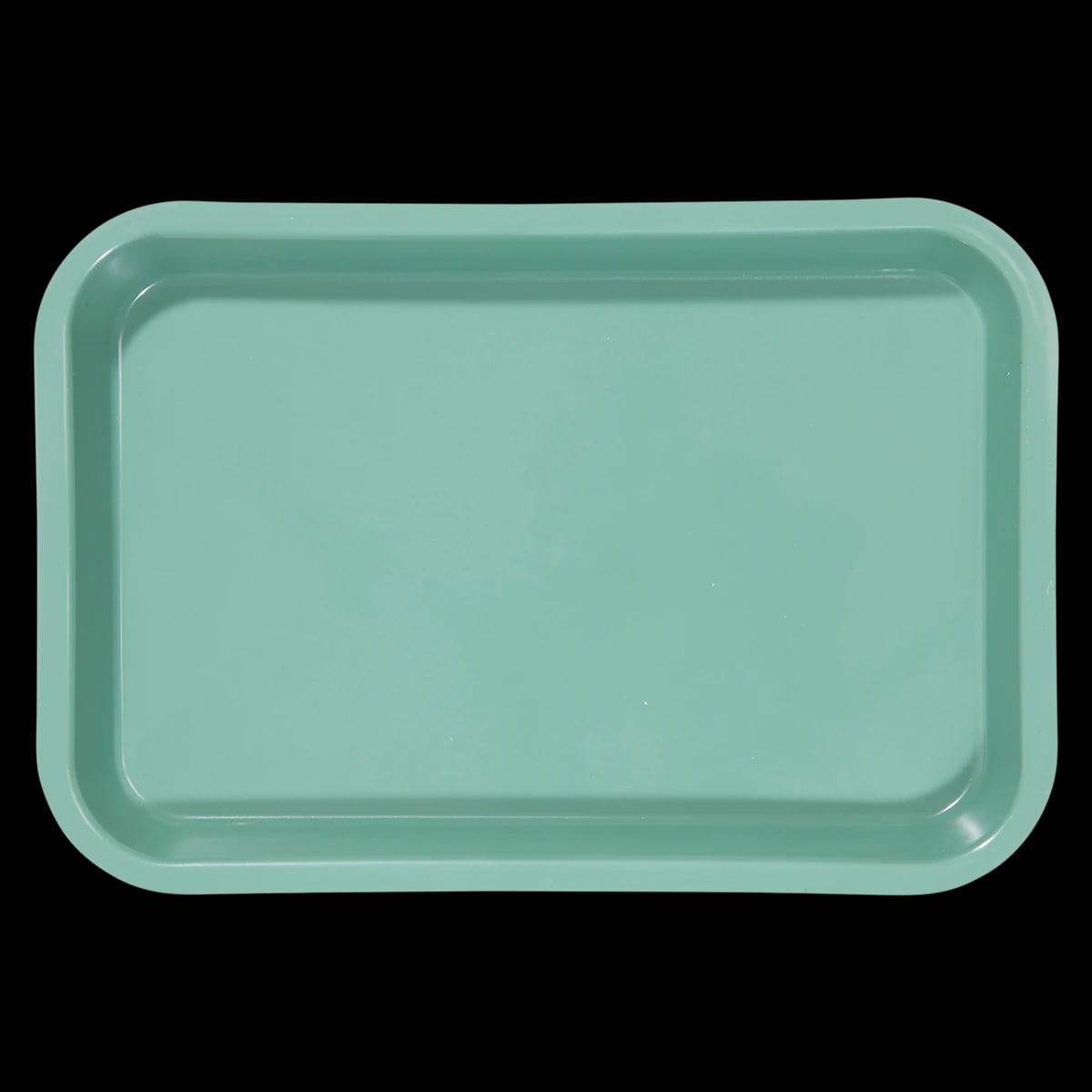 Zirc Mini Flat Setup Tray, Green, 9-3/8" x 6-3/8" x 7/8", 1/Pk, 20Z101D