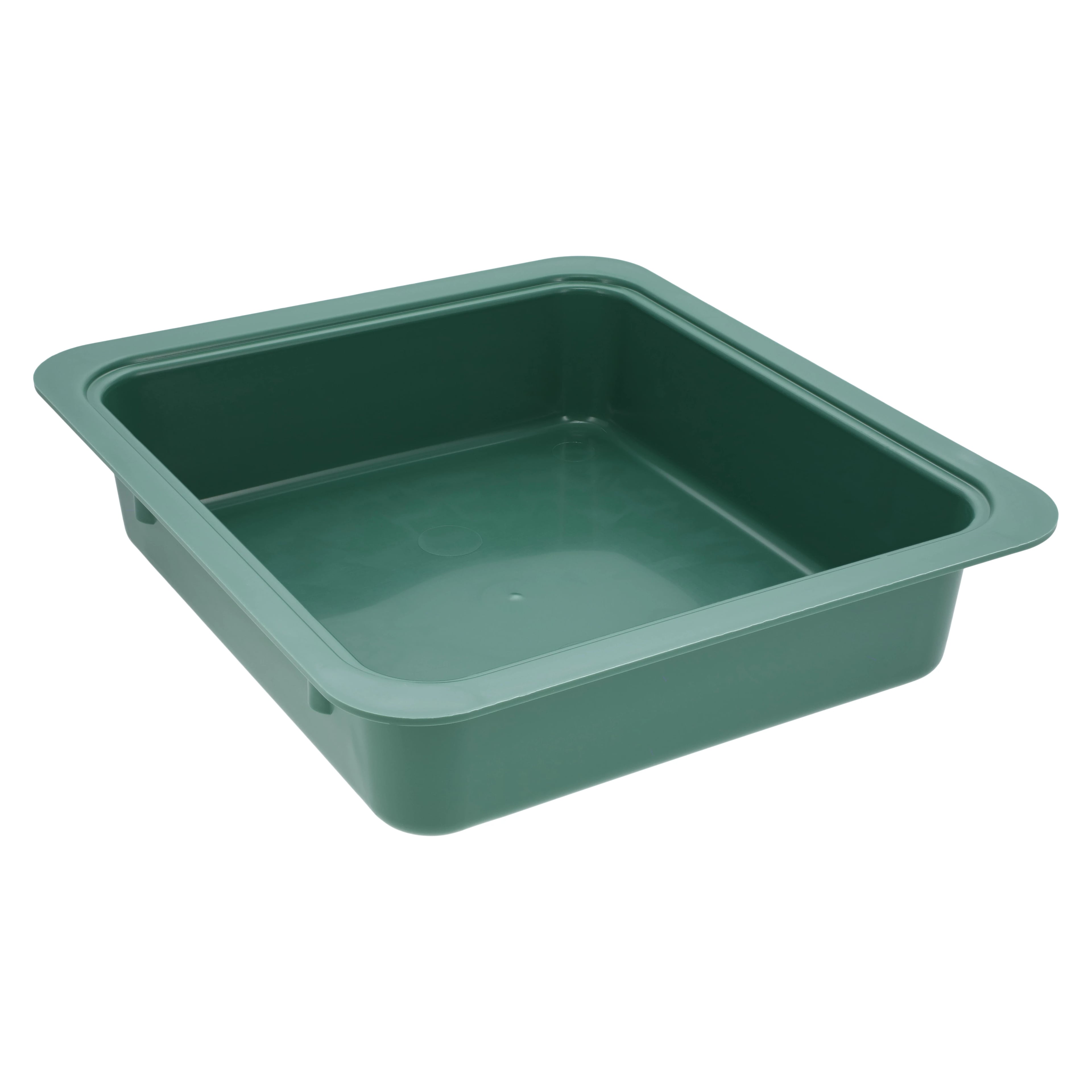 Zirc Procedure Tub, Green, 12-1/4"L x 10-7/8"W x 2-3/4"H, 1/Pk, 20Z463D