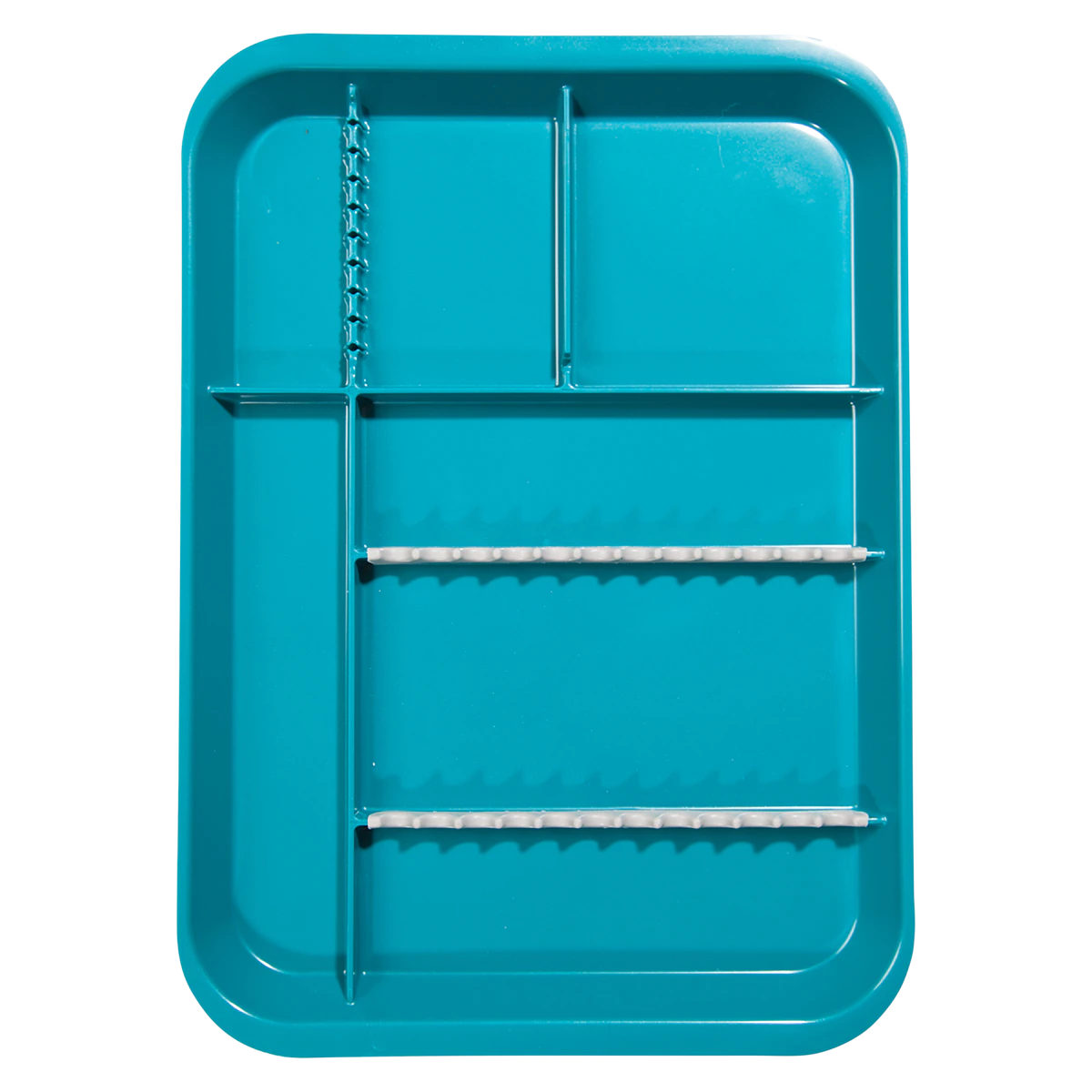 Zirc B-Lok Divided Setup Tray, Teal, Size B, 13-3/8" x 9-5/8" x 7/8", 1/Pk, 20Z451J