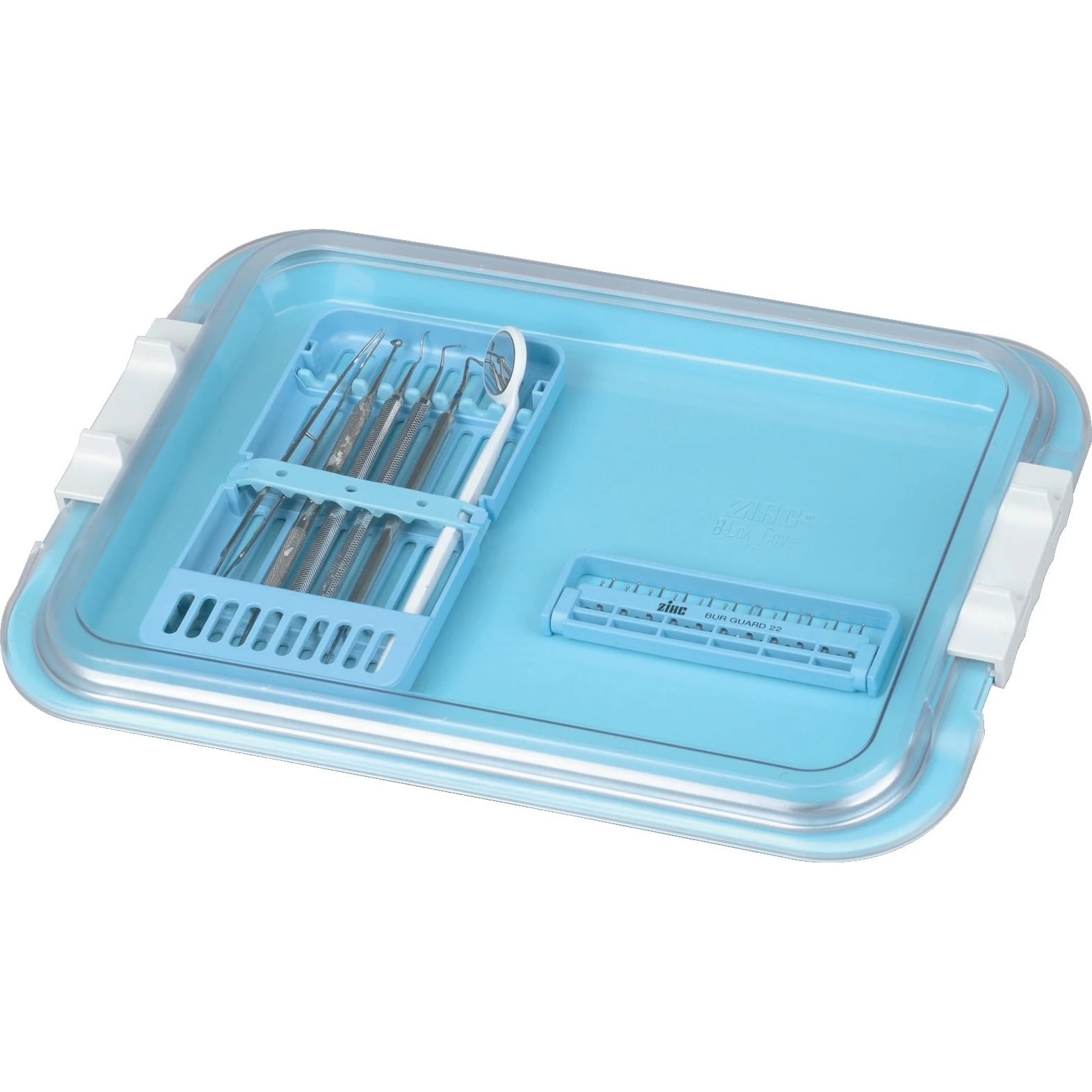 Safe-Lok Mini Tray Cover, F-Size, Clear, 9-7/8" x 6-5/8" x 1", 1/Pk, 20Z103