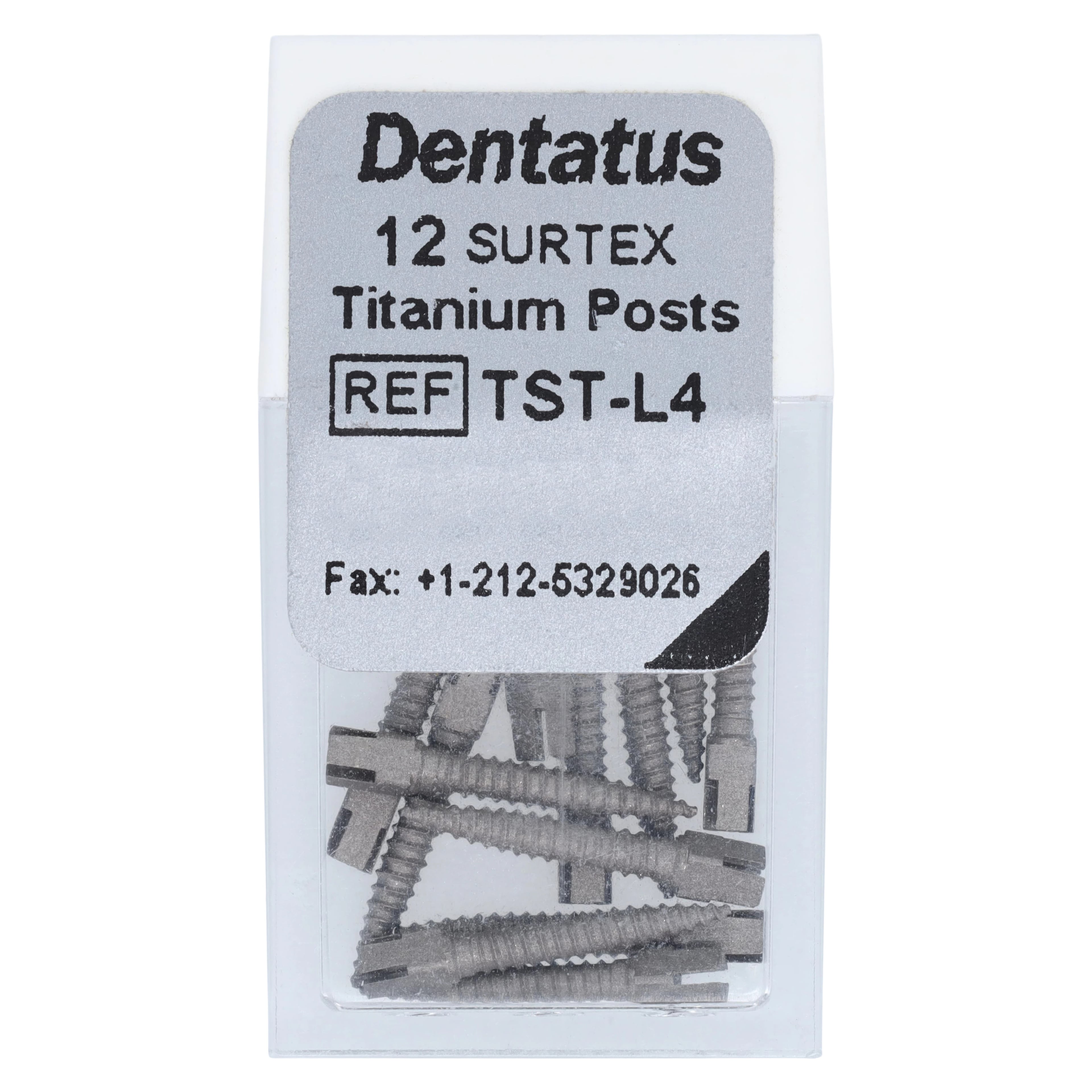 Dentatus Surtex Classic Titanium Post Refill, Long L4, 1.50mm x 11.8mm, 12/Bx, TST-L4