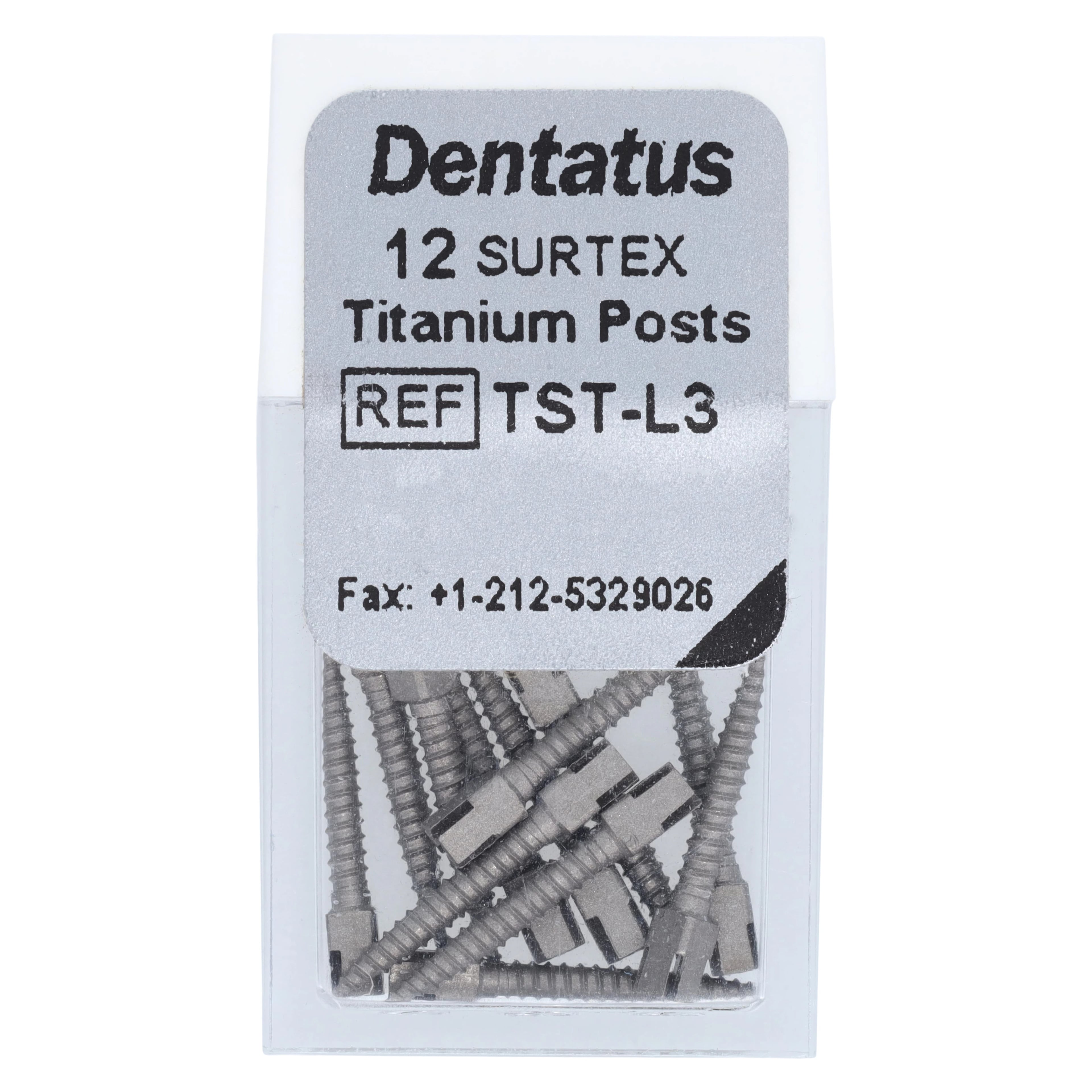 Dentatus Surtex Classic Titanium Post Refill, Long (L3), 1.35mm x 11.8mm, 12/Bx, TST-L3