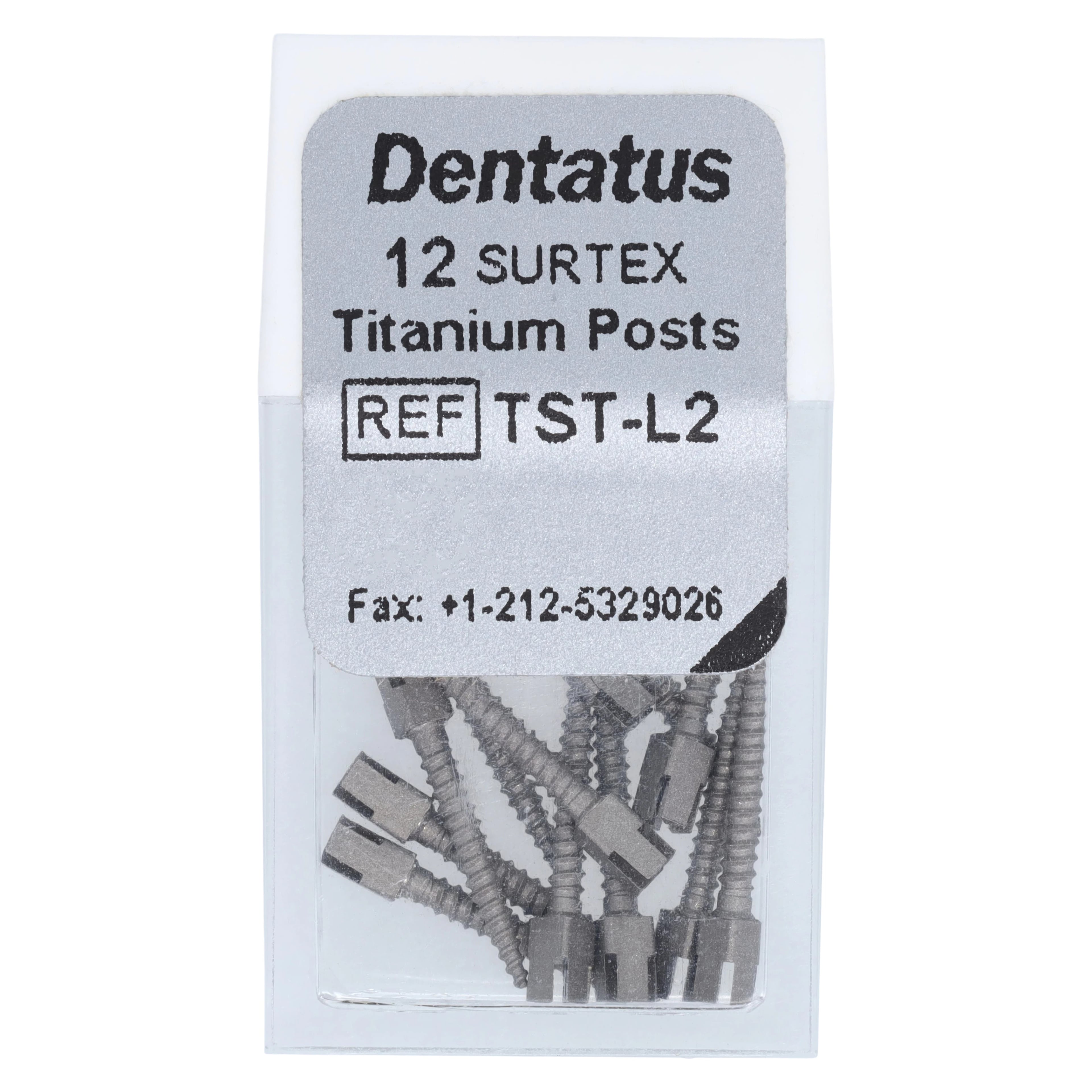 Dentatus Surtex Classic Titanium Post Refill, Long (L2), 1.20mm x 11.8mm, 12/Bx, TST-L2