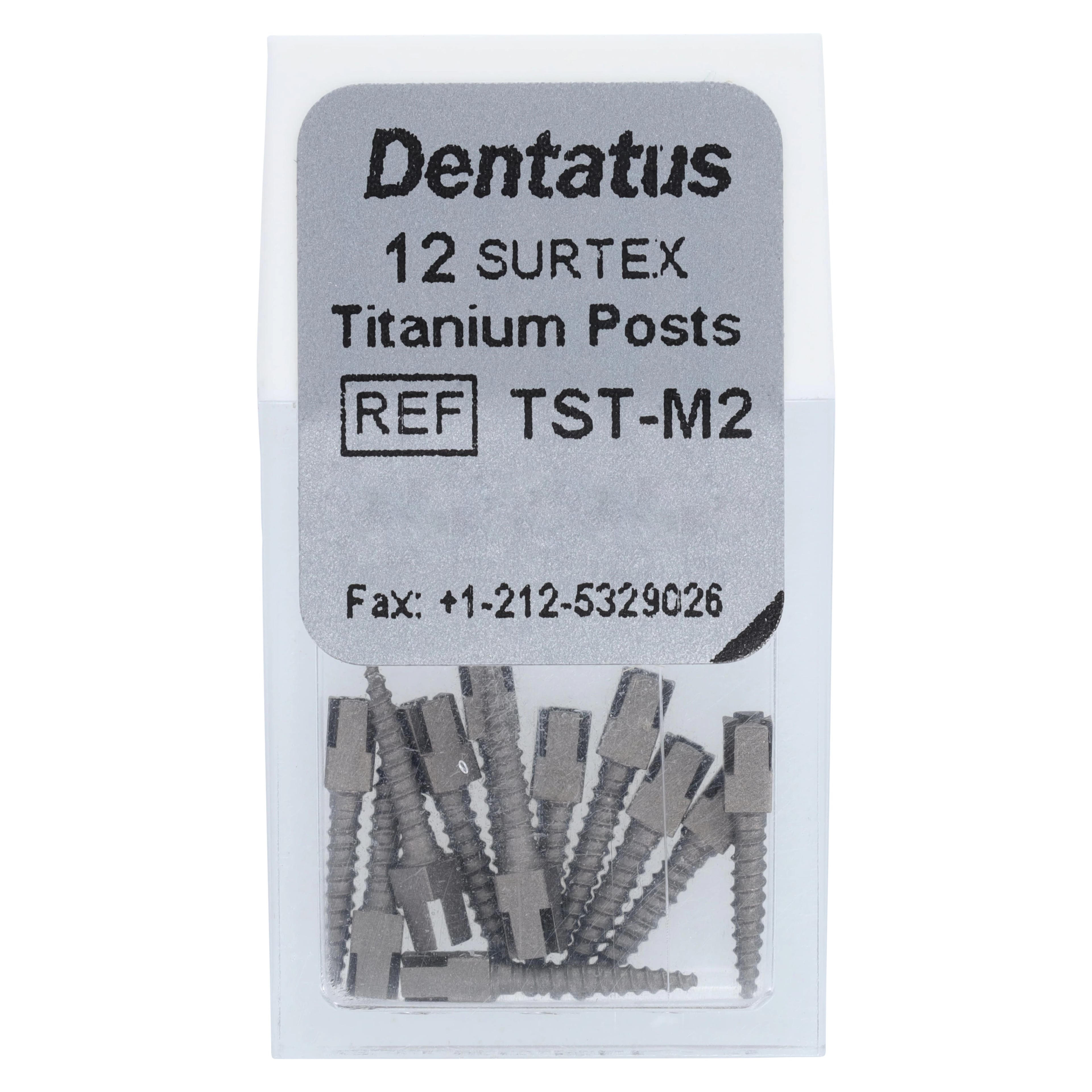 Dentatus Surtex Classic Titanium Post Refill, Medium M2, 1.20 mm x 9.3 mm, 12/Bx, TST-M2