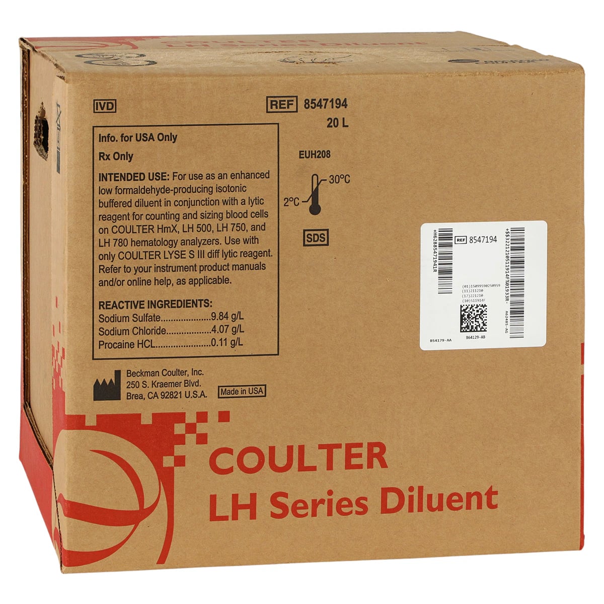 Beckman Coulter LH 700 Series Diluent, Sample Diluent 20L