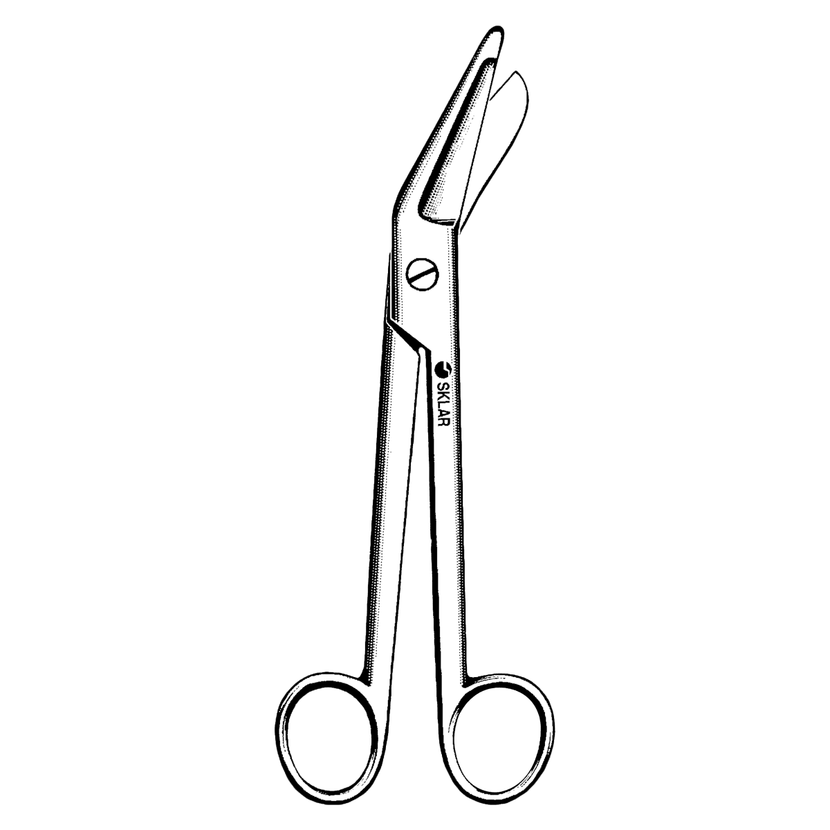 Sklar Esmarch Bruns Plaster Shears, Angled, 9" Stainless Steel, Non-Sterile, Reusable