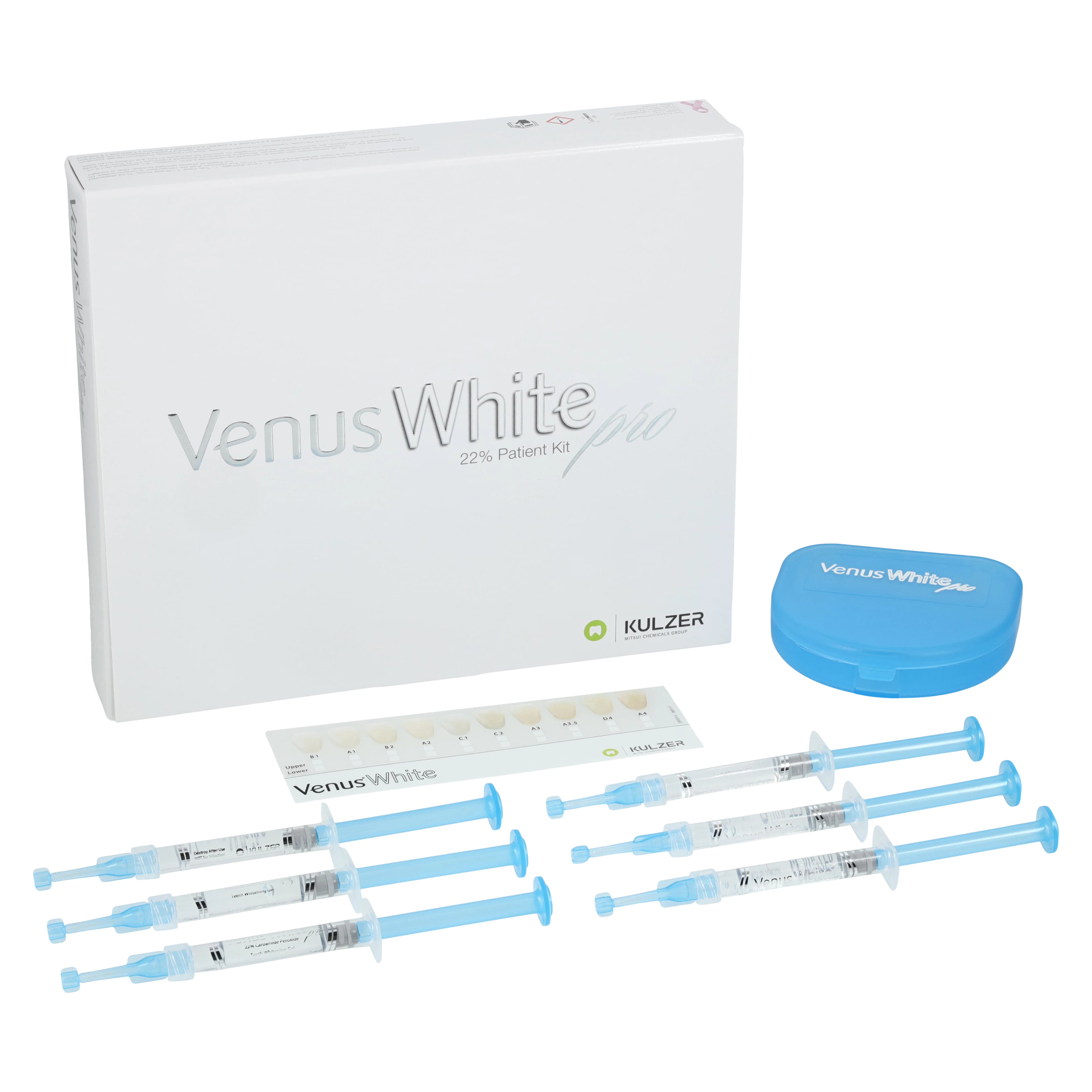 Venus White Pro Take-Home Whitening Patient Kit, 22% Carbamide Peroxide, Mint, 6 x 1.2 ml Syringes, 40005167