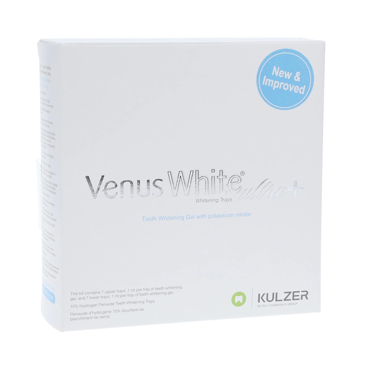 Venus White Ultra+ Pre-Filled Trays Take-Home 15% Hydrogen Peroxide Whitening Kit, Mint, 14 Trays (7 Upper/7 Lower), 66087539