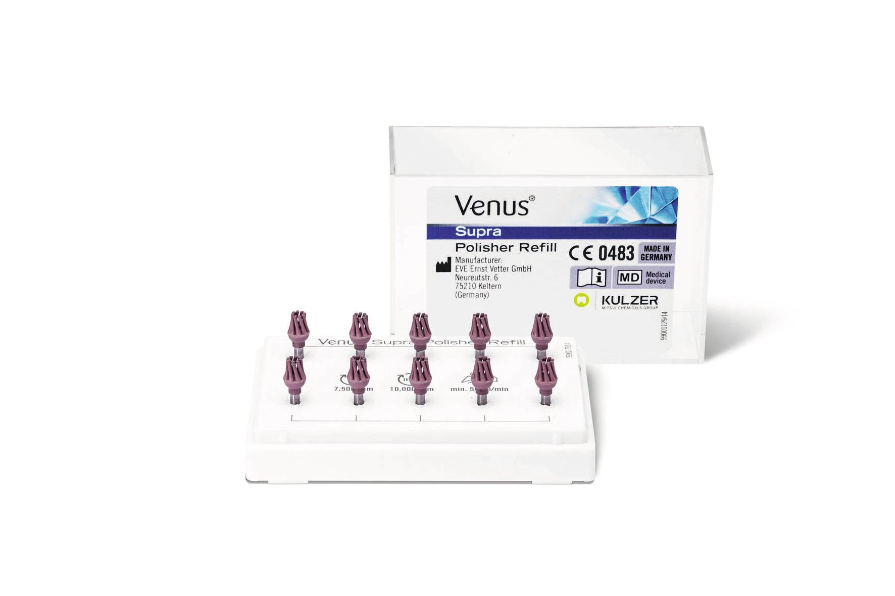Venus Supra Pre-Polisher Twist Disc Refill, Pink, 10/Pk, 66093899