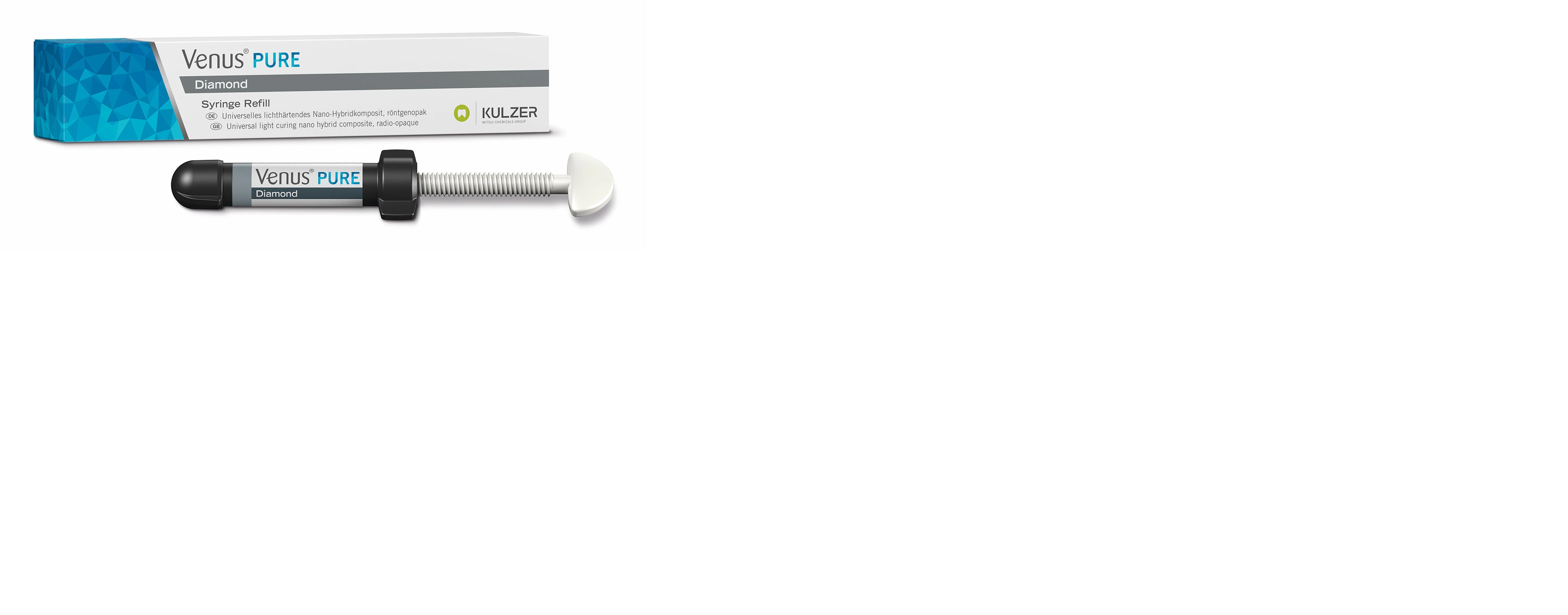 Venus Diamond Pure Universal Composite Syringe Refill, 4g, Dark, 66096874