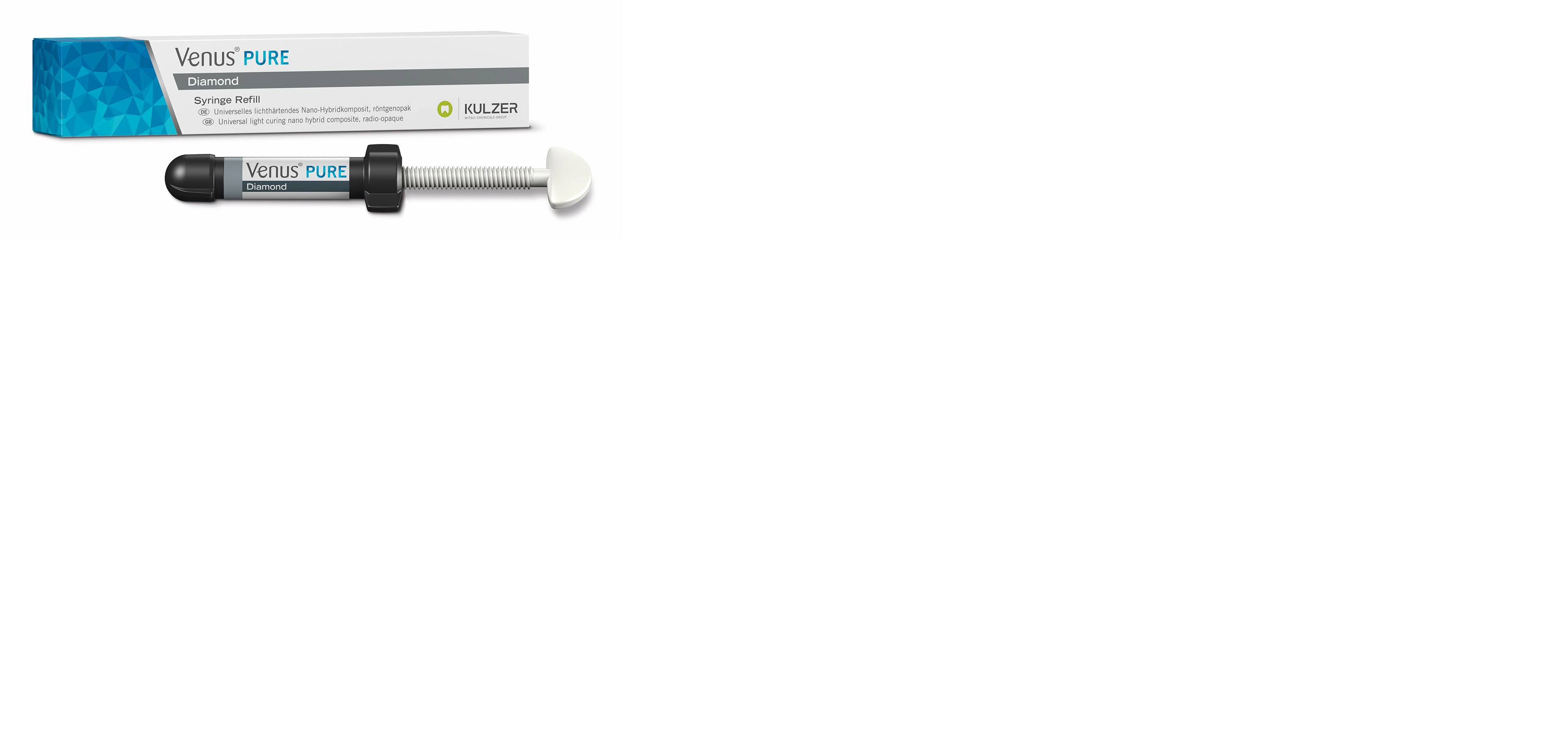 Venus Diamond Pure Universal Composite Syringe Refill, 4g, Bleach, 66096875