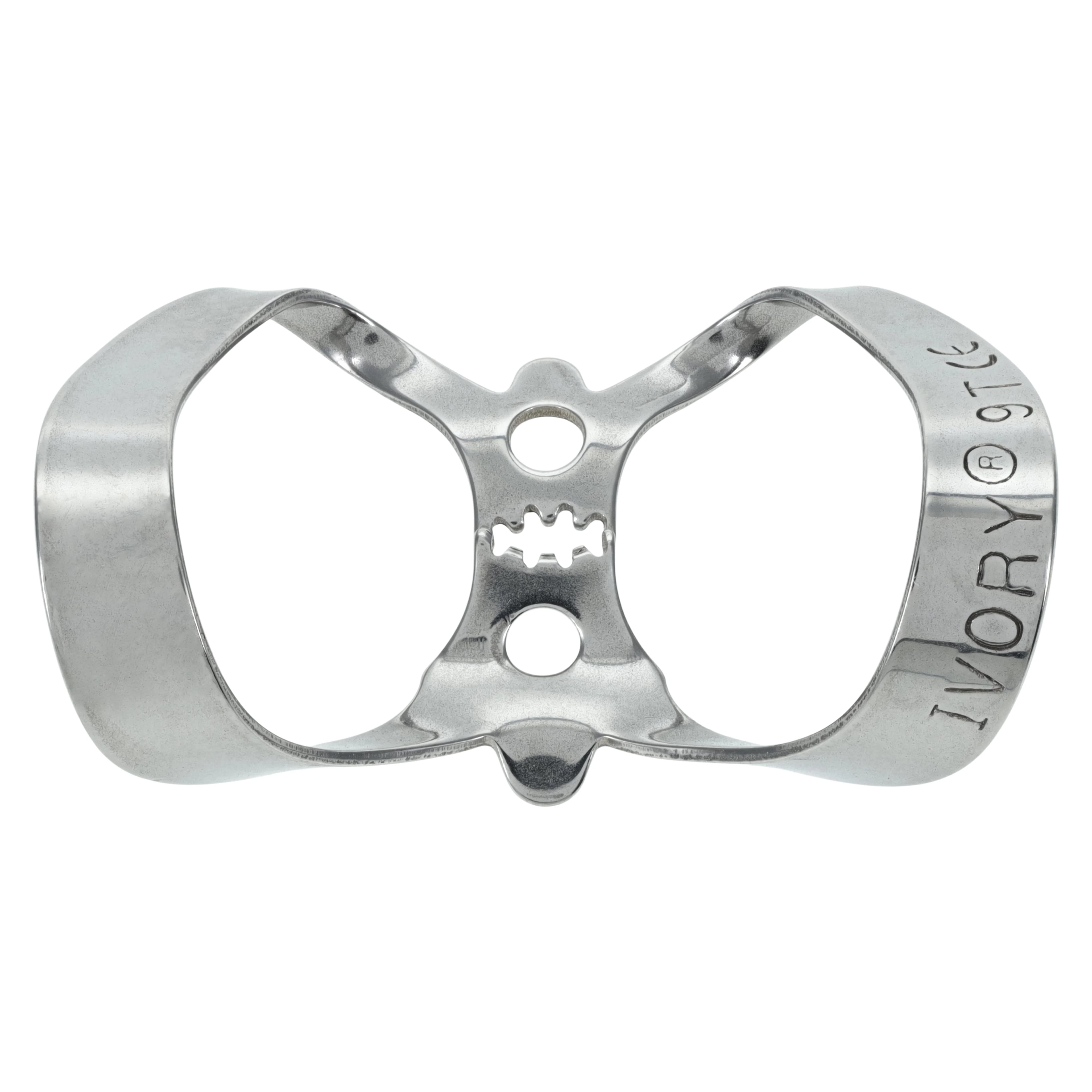 Ivory Tiger Rubber Dam Clamp, #9T, Winged, Serrated Jaws, Anterior, 50057855