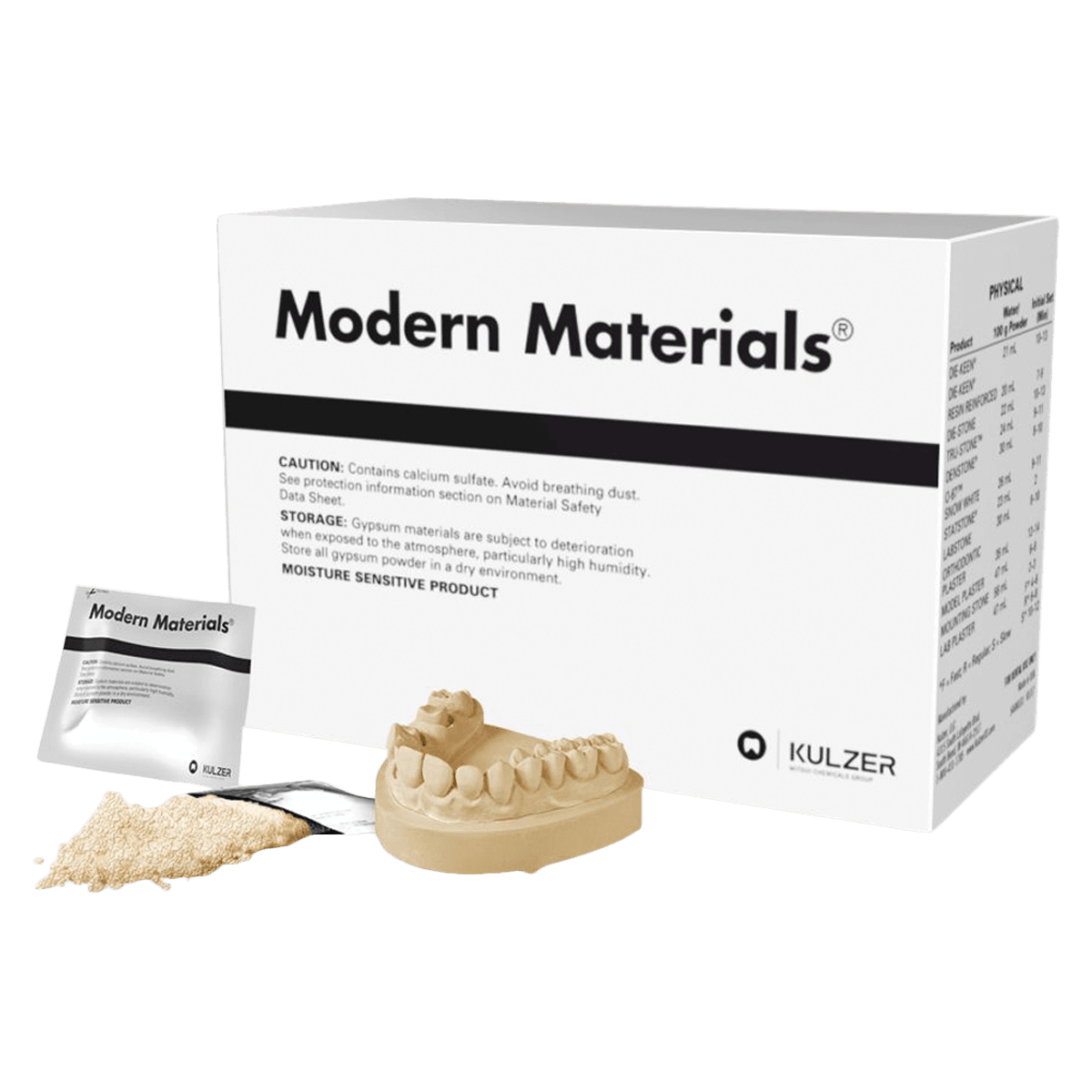 Kulzer Modern Materials Die-Keen Resin Reinforced Die Stone, Light Buff, Type IV, 25 lb, 50046950