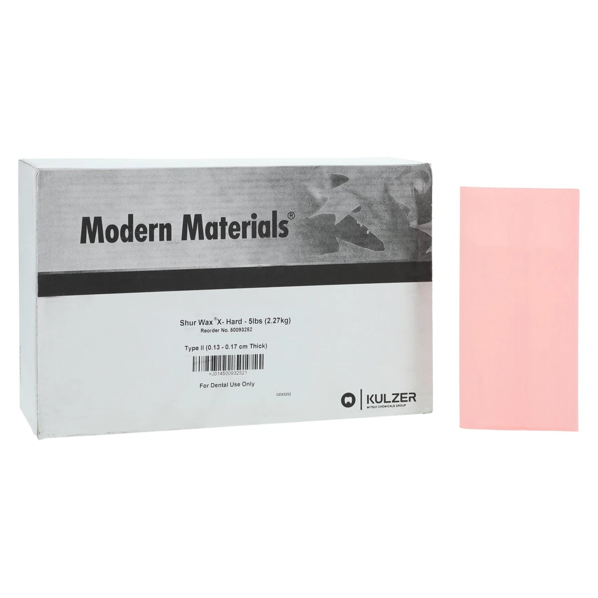 Shur Wax Baseplate Wax, Extra-Hard, Pink, 5 lb, 50093252