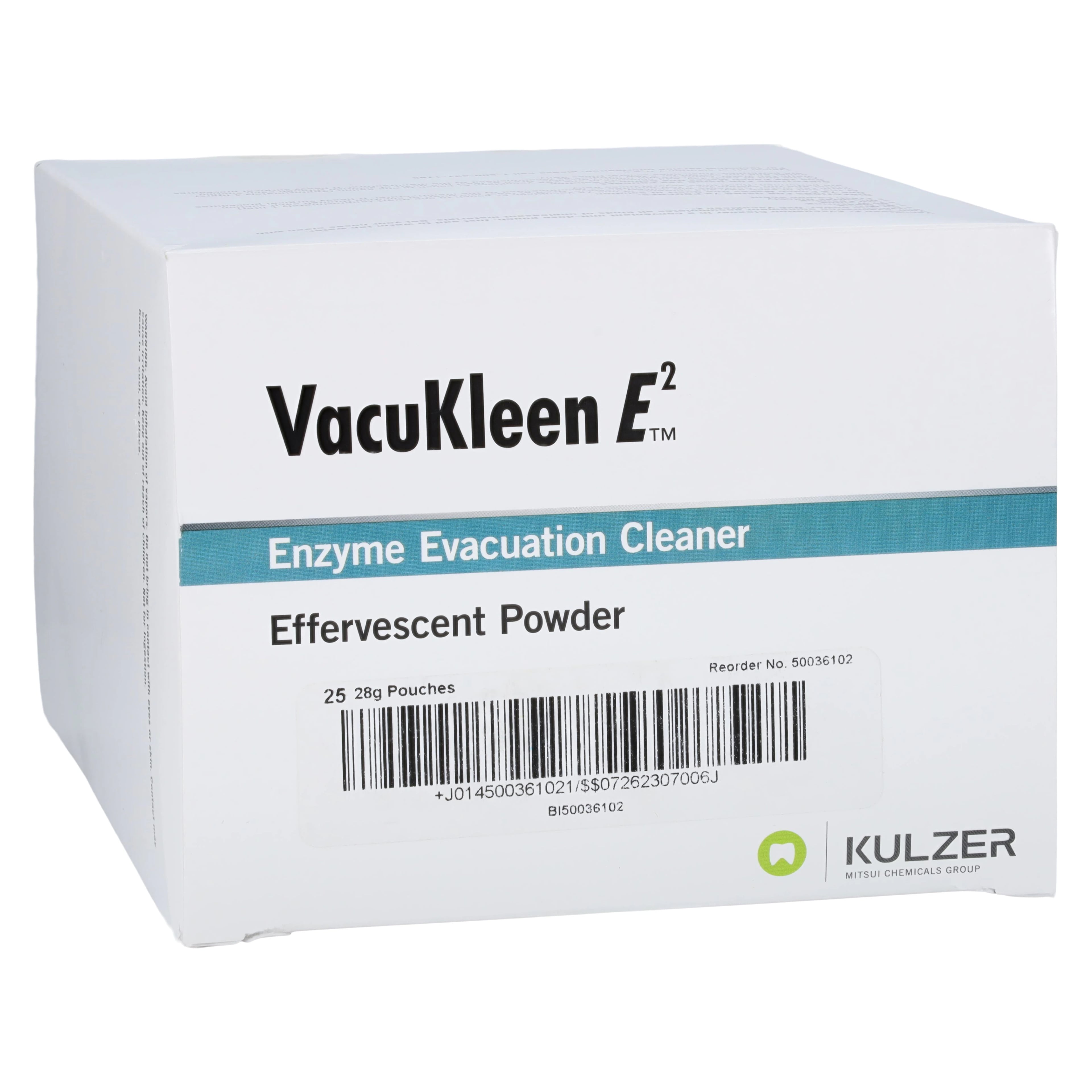 VacuKleen E2 Evacuation System Cleaner, Unit-Dose 28 g Pouches for Gallons, Lemon Scent, 25/Box, 50036102