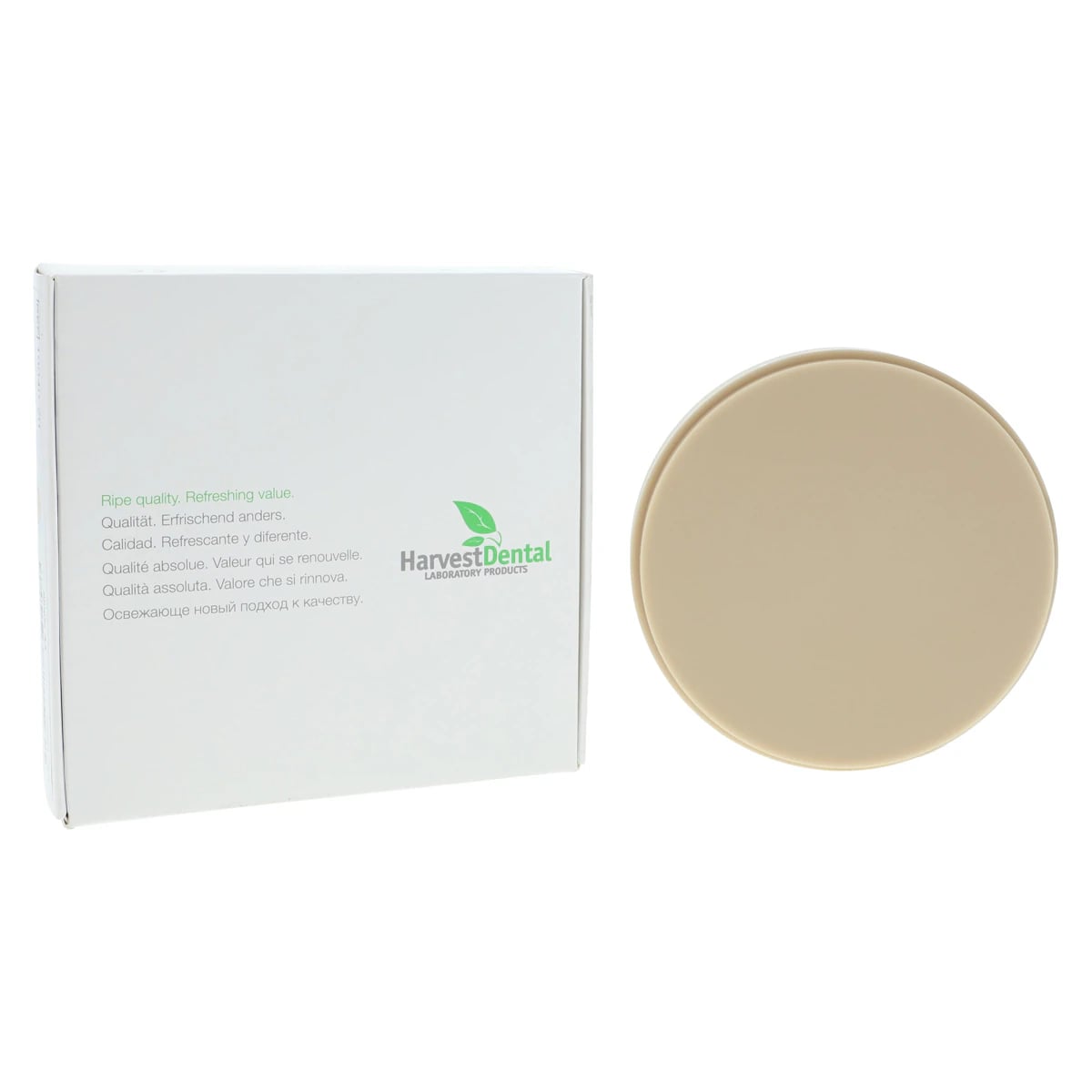 ZCAD Wax Press 98 Beige, 98.5 mm Diameter x 20 mm Thick, 1/Pkg