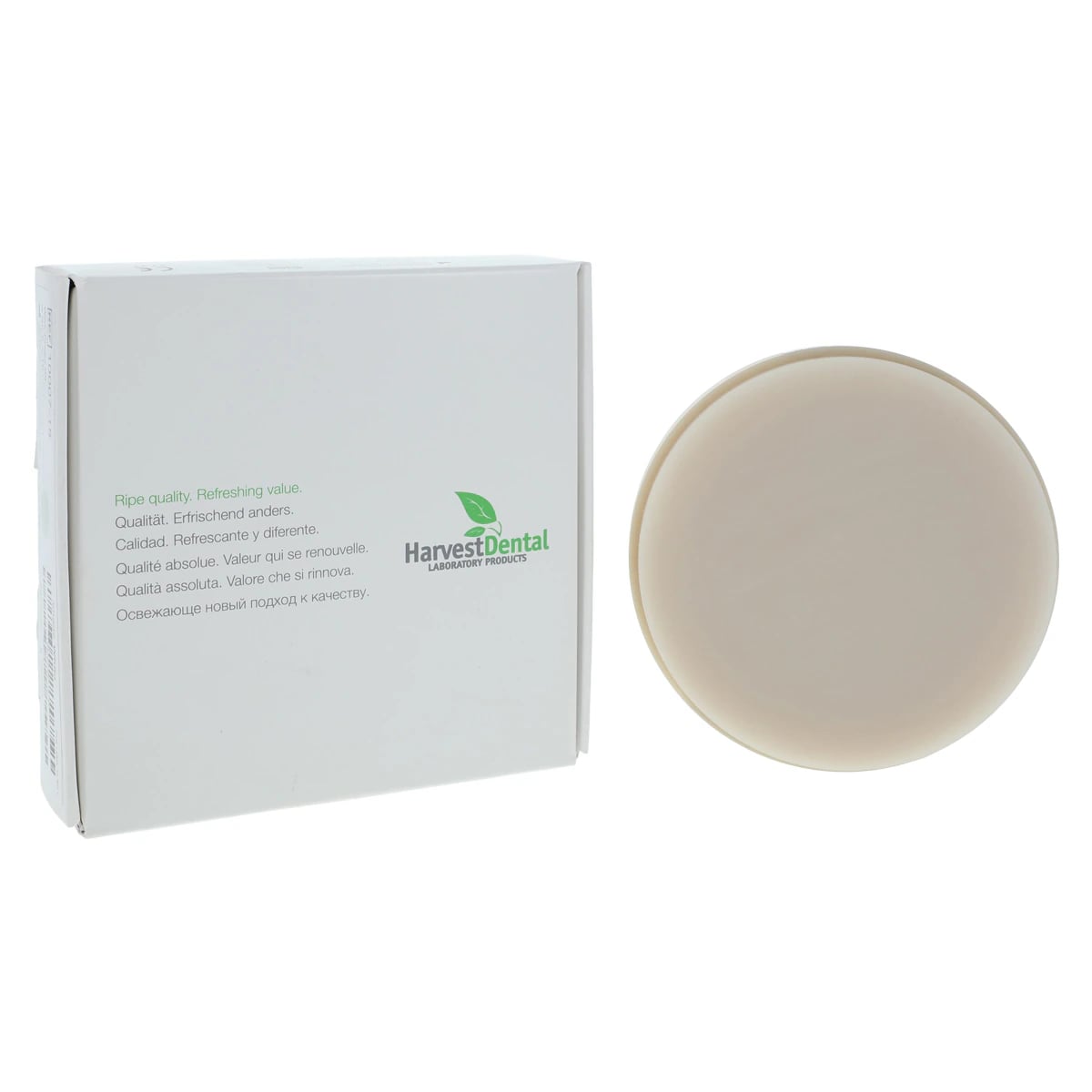 Harvest Esthetic DCL PMMA -ML- Denture + Temp Disc, 98 x 25 mm, Shade A1, 1/Pkg