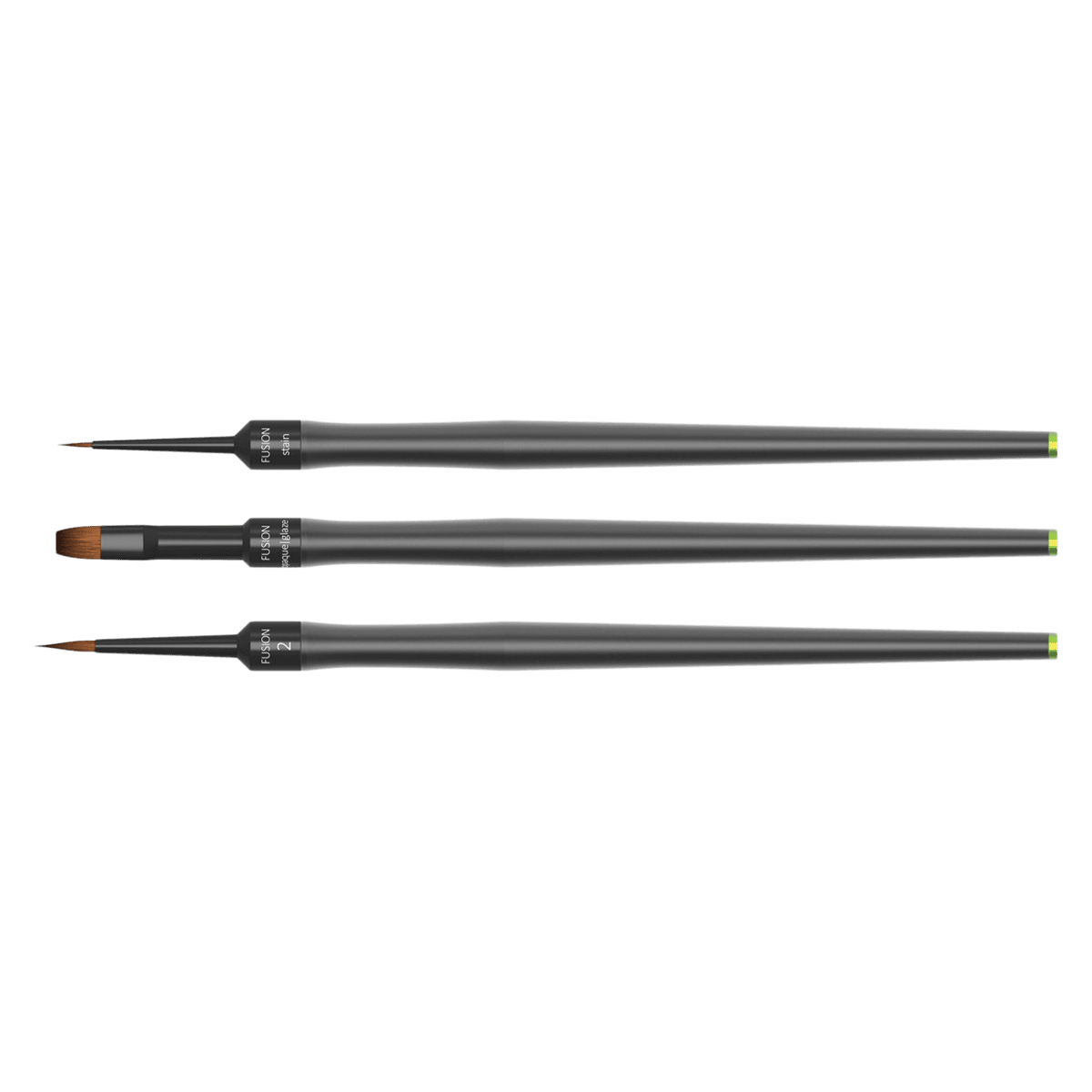Harvest Dental FusionBrush Master Kit #2 (Fusion Hybrid Kolinsky), 3 Brushes per Kit