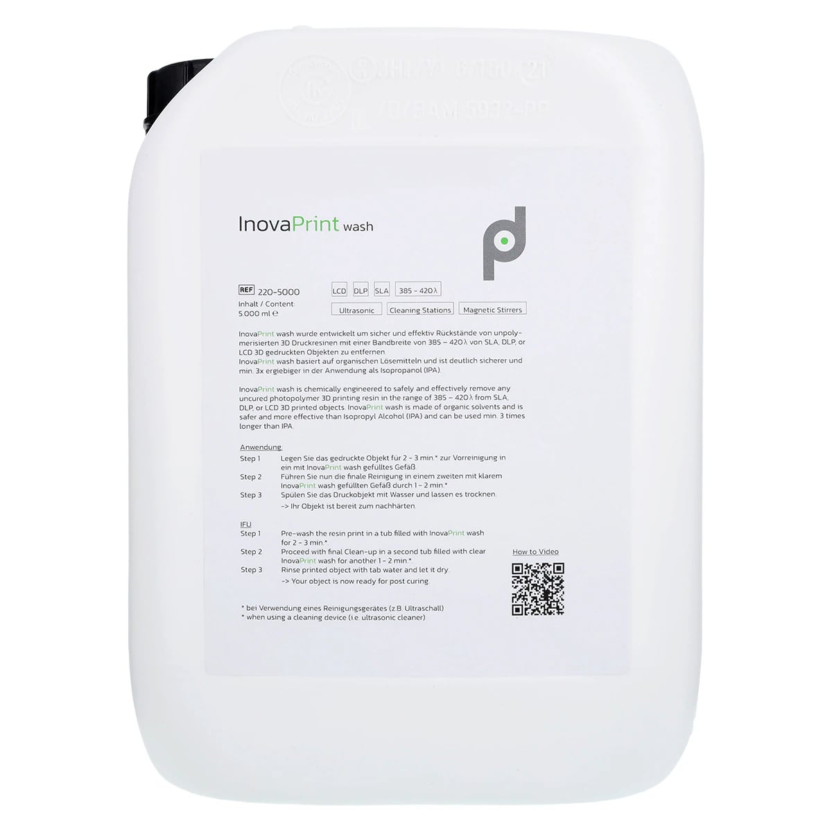 InovaPrint Wash 3D Print Resin Cleaner, 3785ml Bottle, 01KEZKNKD3C0X33YHVDBV9YEJF