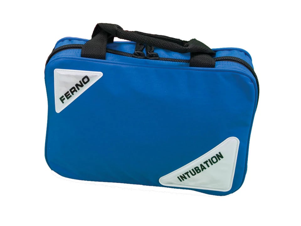 Ferno Washington Professional 5115 Intubation Bag, Mini, Blue, Zipper Closure, 2 Handles, 13x3x9.5"