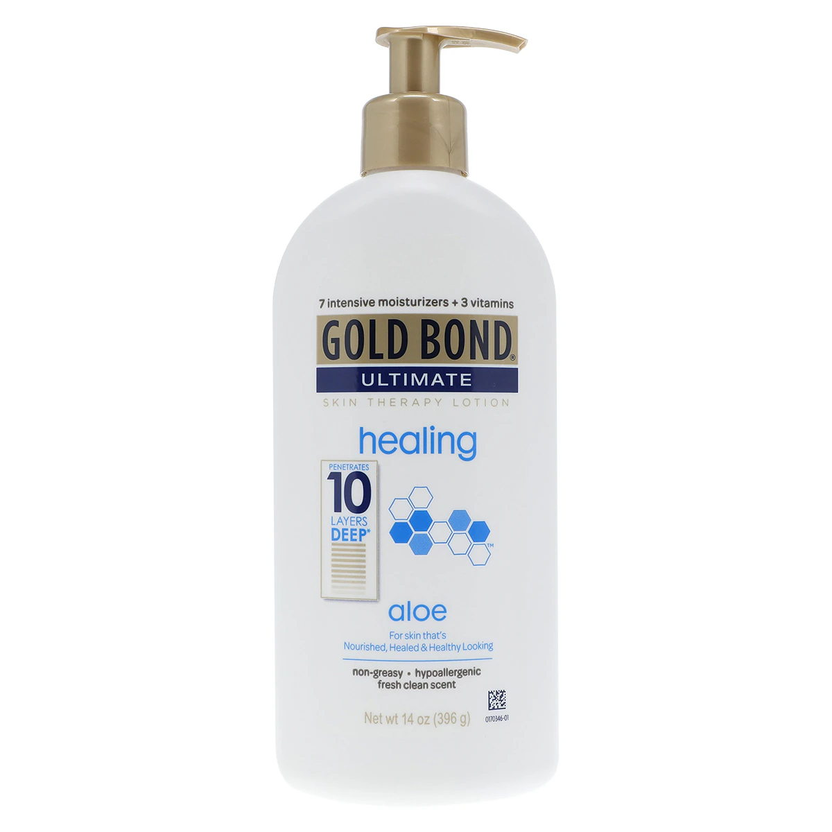 Gold Bond Ultimate Restoring Lotion, Vitamins A/C/E/Aloe Vera, 14 oz Bottle