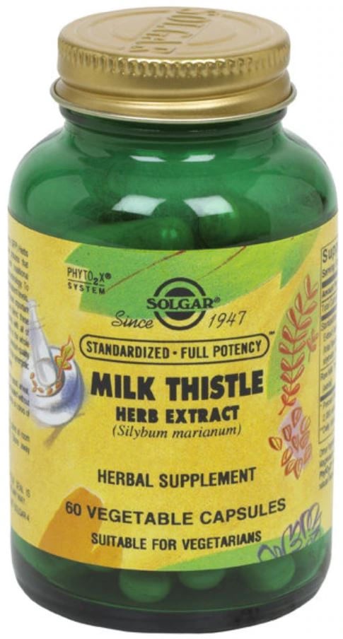 Garden of Life Milk Thistle Herb Vegicaps, 60 Vegetarian Capsules per Bottle