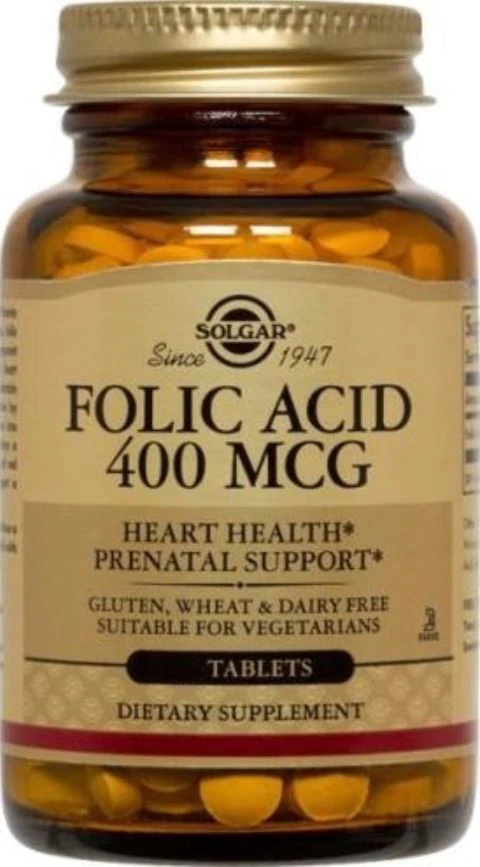 Garden of Life Folic Acid Tablets, 400mcg, Vegetarian/Kosher, 250/Bottle