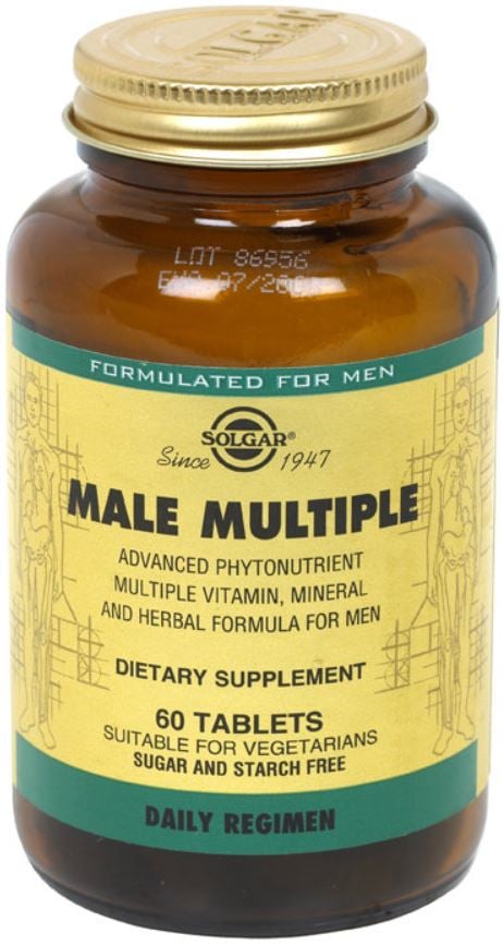 Garden of Life Male Multiple Supplement Tablets, Vegetarian, 60/Bottle