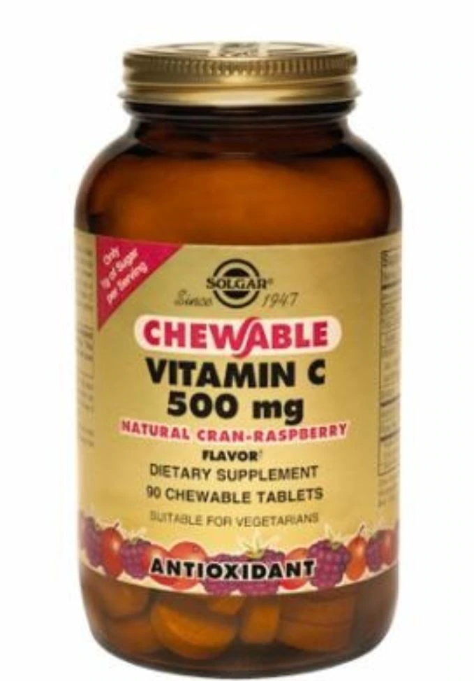 Garden of Life Vitamin C Chewable Tablets, 500mg, Cran-Raspberry, 90 Count