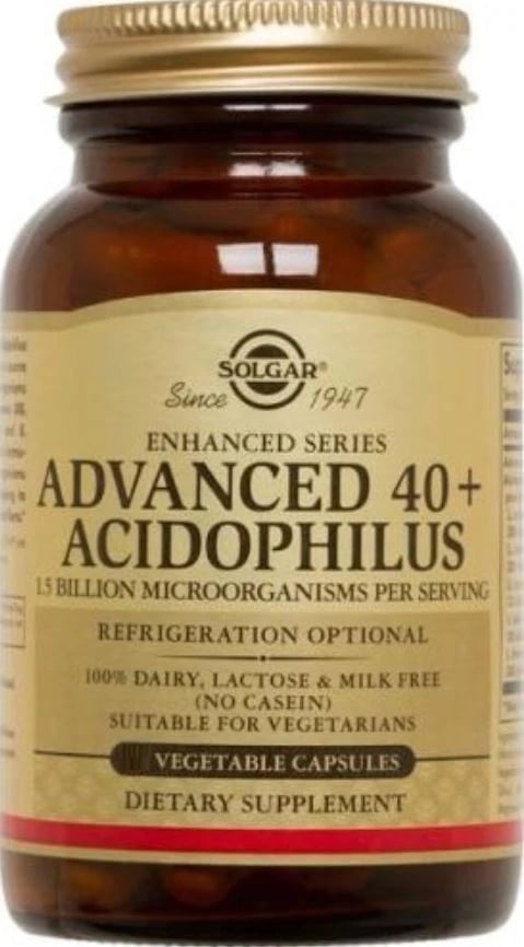 Garden of Life Advanced 40+ Acidophilus Vegetable Capsules, 120 Count