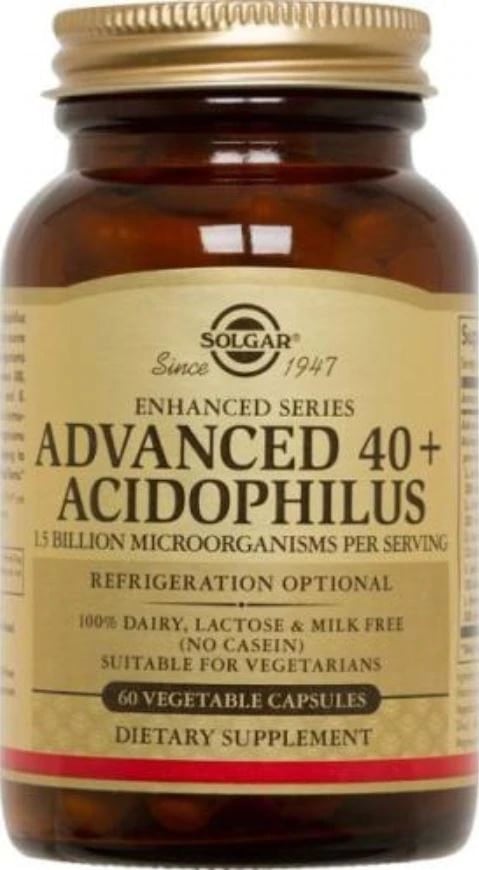 Garden of Life Advanced 40+ Acidophilus Vegetable Capsules, 60 Count