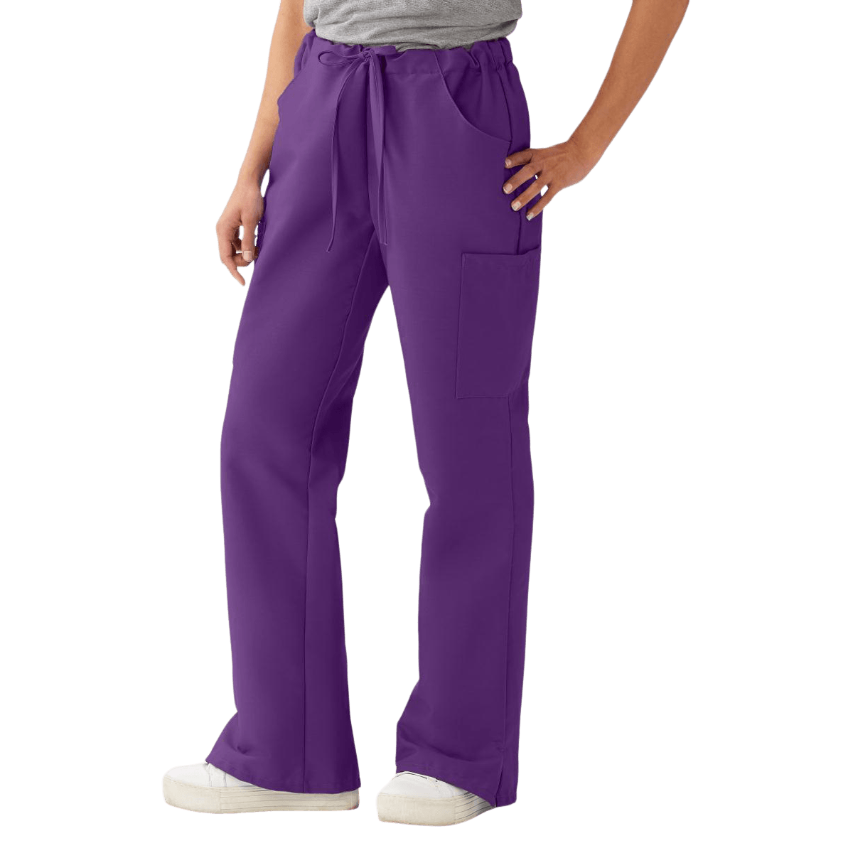 ComfortEase by Medline Scrub Pant, Cargo 5 Pocket, Unisex, Purple, Large, 65% Polyester / 35% Cotton, 8865