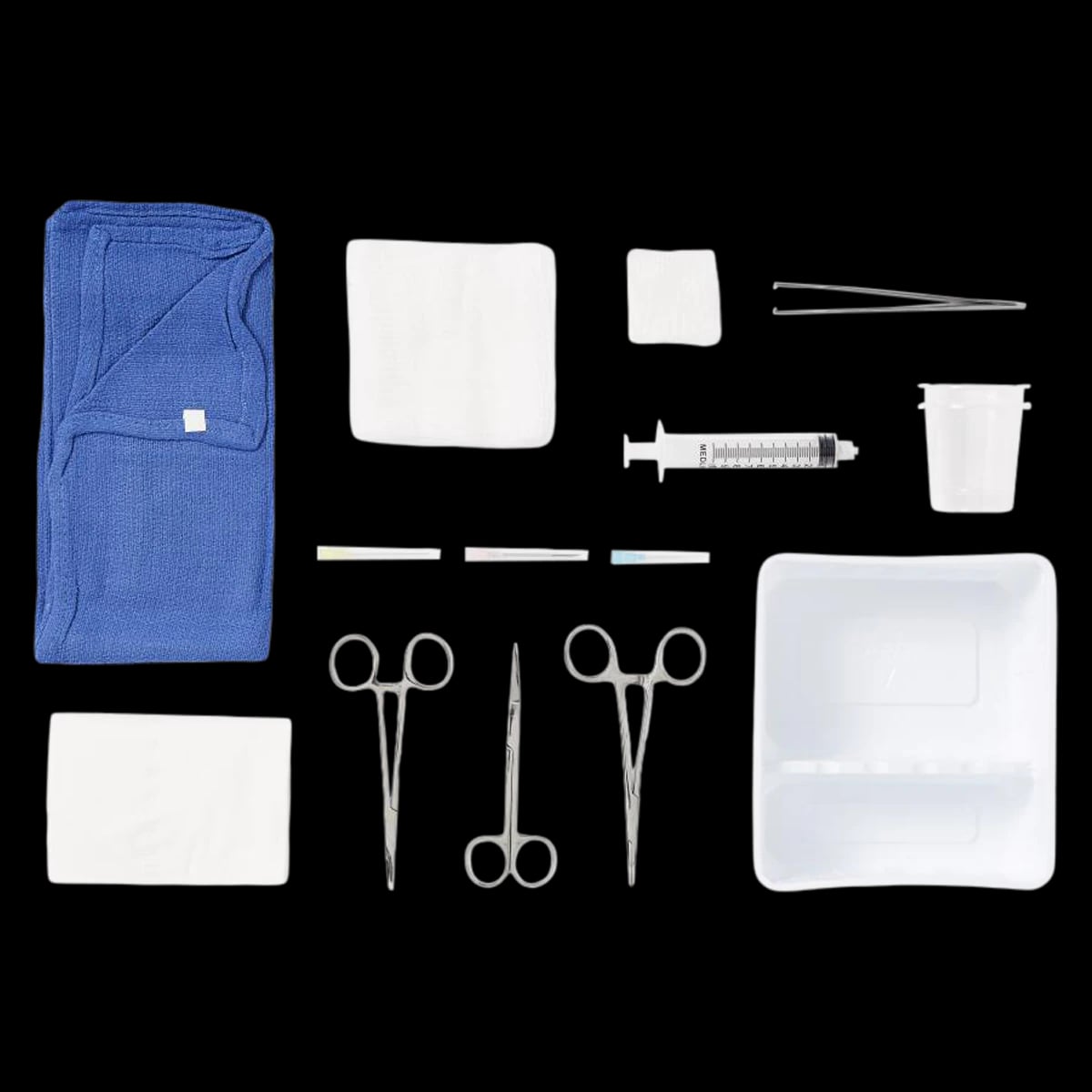 Medline Laceration Tray, E Kit, Latex-Free