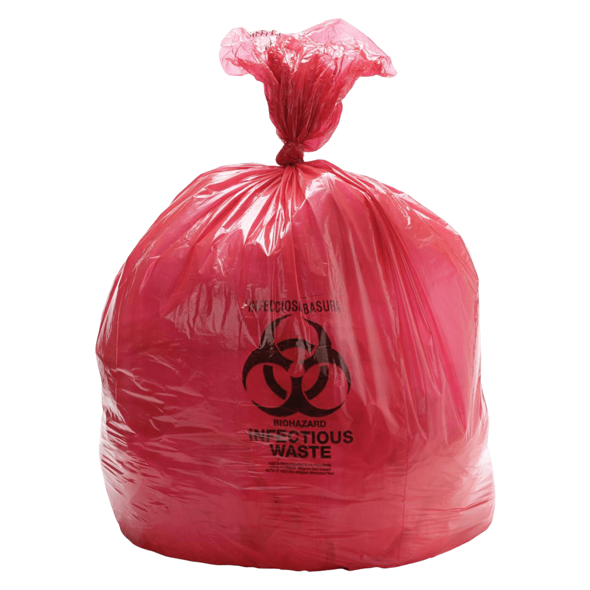Medline Biohazard Bag, 2mil, 12x12", Red/Black, Zipper Closure, LDPE, Non-Sterile, 1000/Case