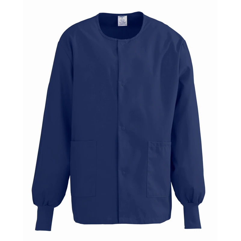 ComfortEase Warm-Up Jacket, Unisex, Navy, 2X Large, 2 Pockets, 8832