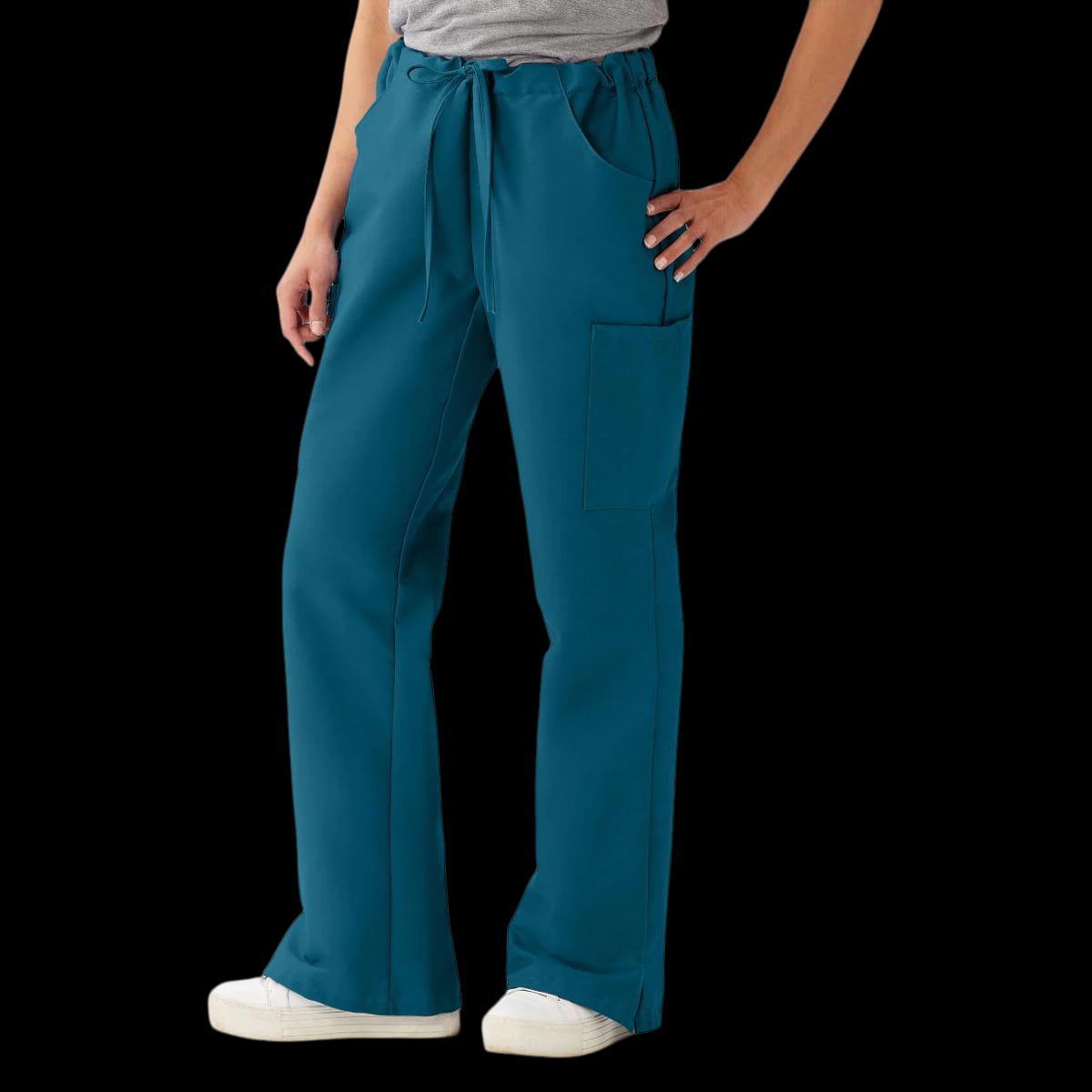 ComfortEase by Medline Scrub Pant, Cargo 5 Pocket, Unisex, Caribbean Blue, 2X-Large, 65% Polyester/35% Cotton, Style 8865