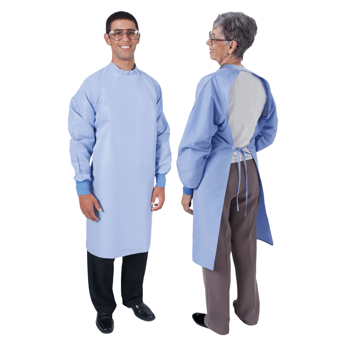 Denline Open Back Gown 41, Adult Unisex, X-Large, Ceil, Reusable