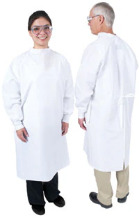 Denline Close Back Gown Uni 41, Adult 3X Large, White, Reusable, 01KEZKNPN371SWD51RC2FQ07WR