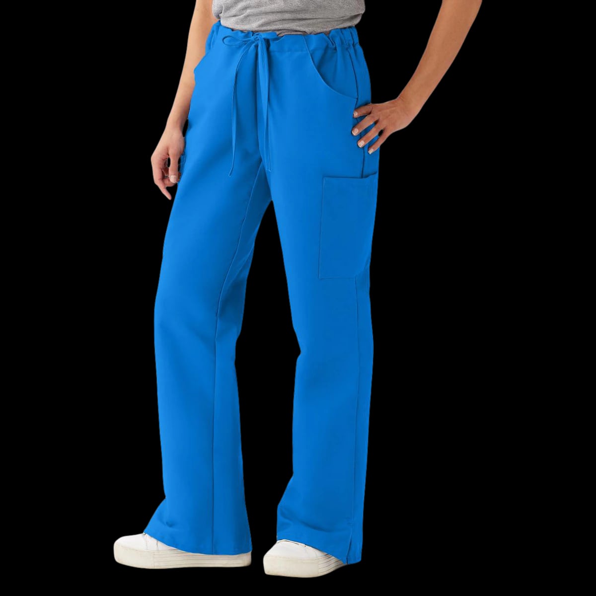 ComfortEase by Medline Scrub Pant, Cargo 5 Pocket, Royal Blue, Unisex, Small, 65% Polyester / 35% Cotton, 8865
