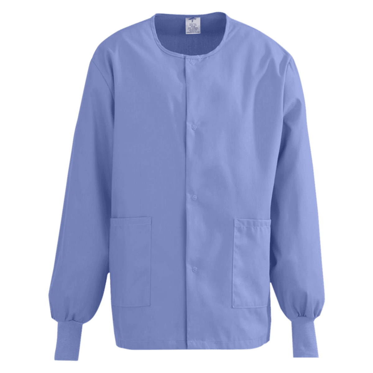 ComfortEase Warm-Up Jacket, Unisex, Ceil Blue, X-Small, 2 Pockets, Reusable, 8832