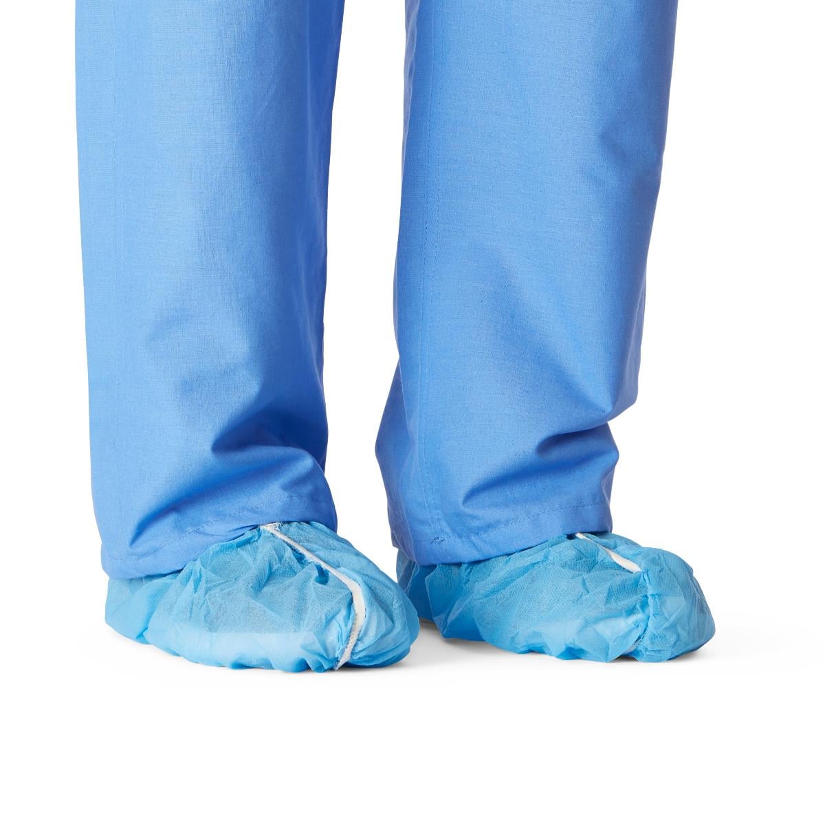 Medline Shoe Cover, Regular Size, Blue, Smooth Bottom, 300/Case