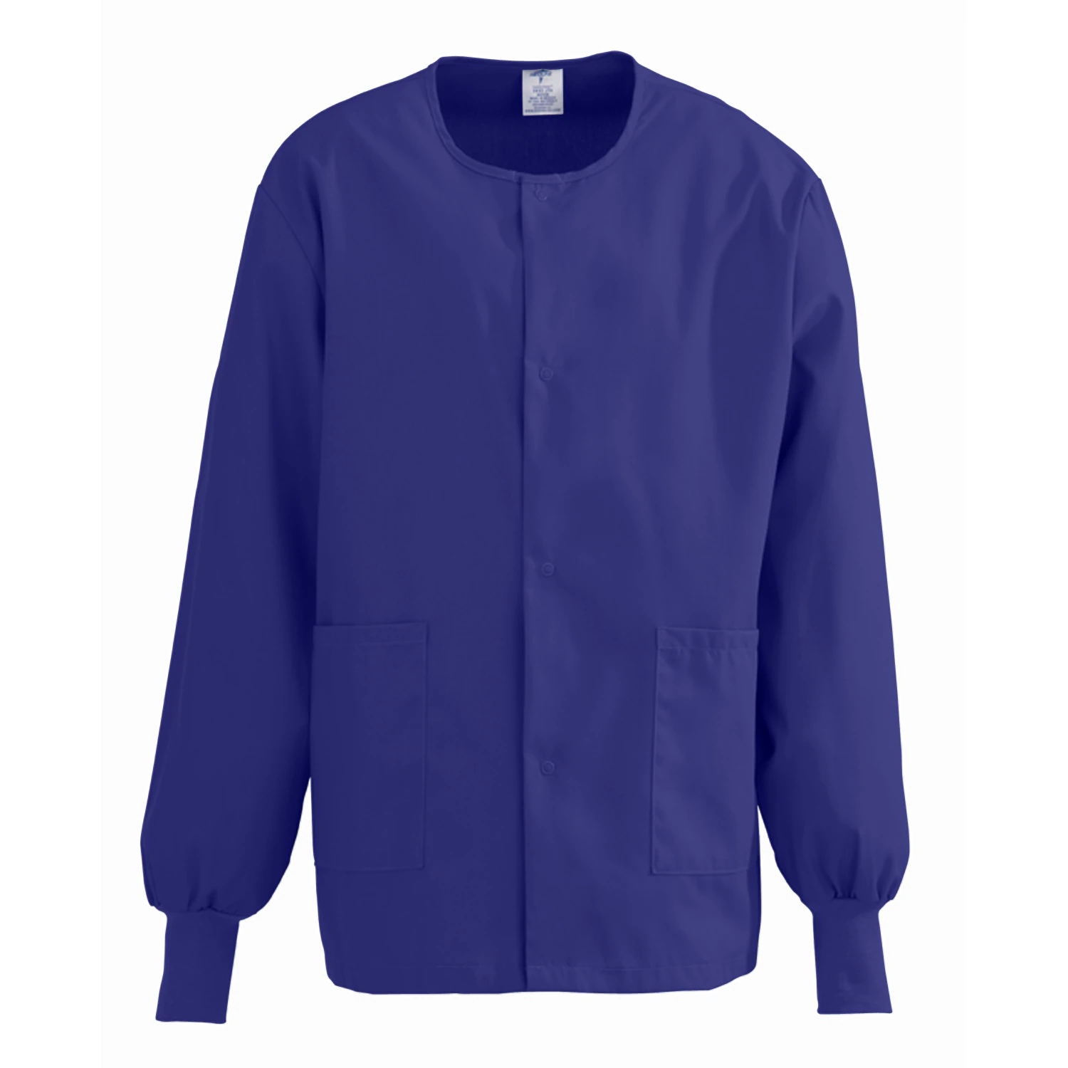 ComfortEase by Medline Warm-Up Jacket, Unisex, Purple, Medium, 2 Pockets, Long Sleeves with Knit Cuff, Reusable, 8832